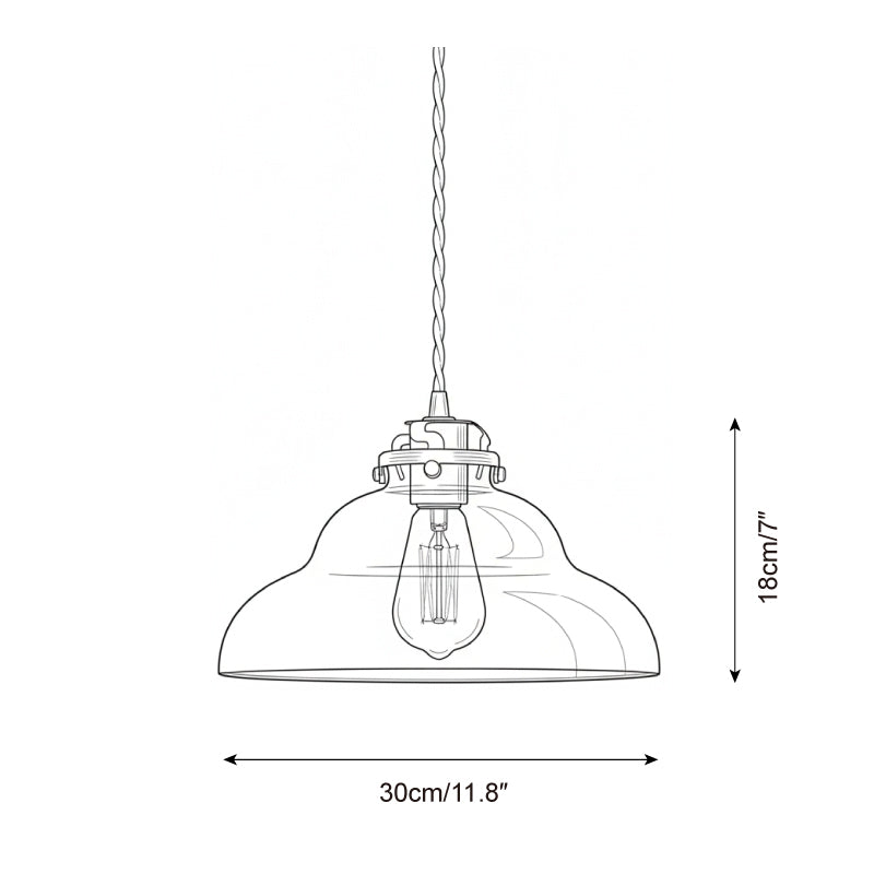 Lyric Romantic Glass Pendant Lamp