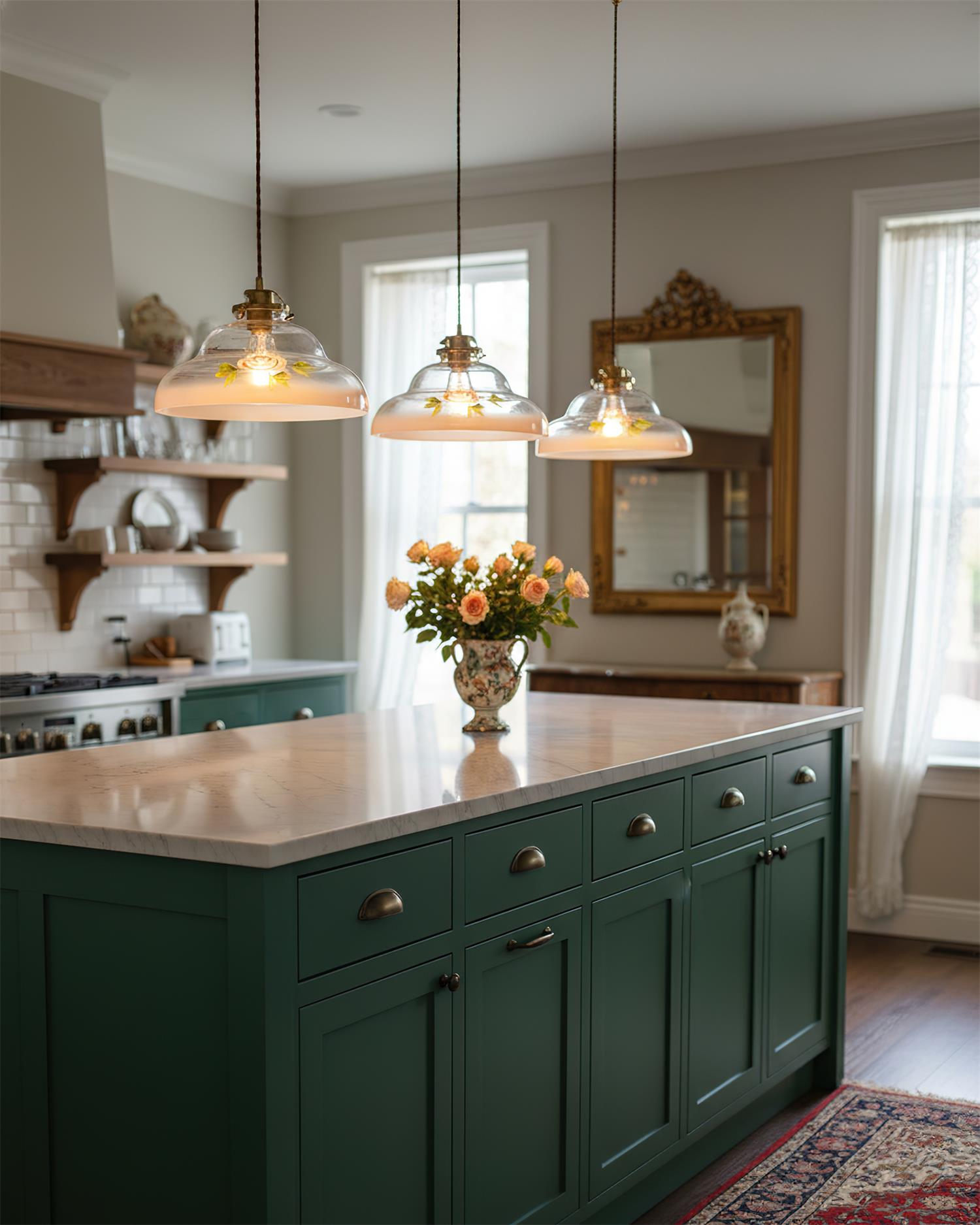 Lyric Romantic Glass Pendant Lamp