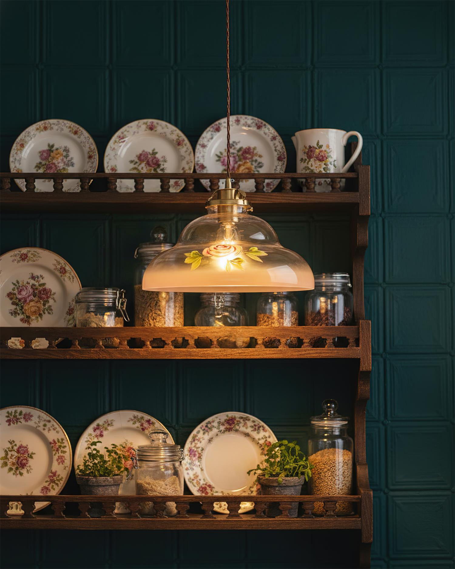 Lyric Romantic Glass Pendant Lamp