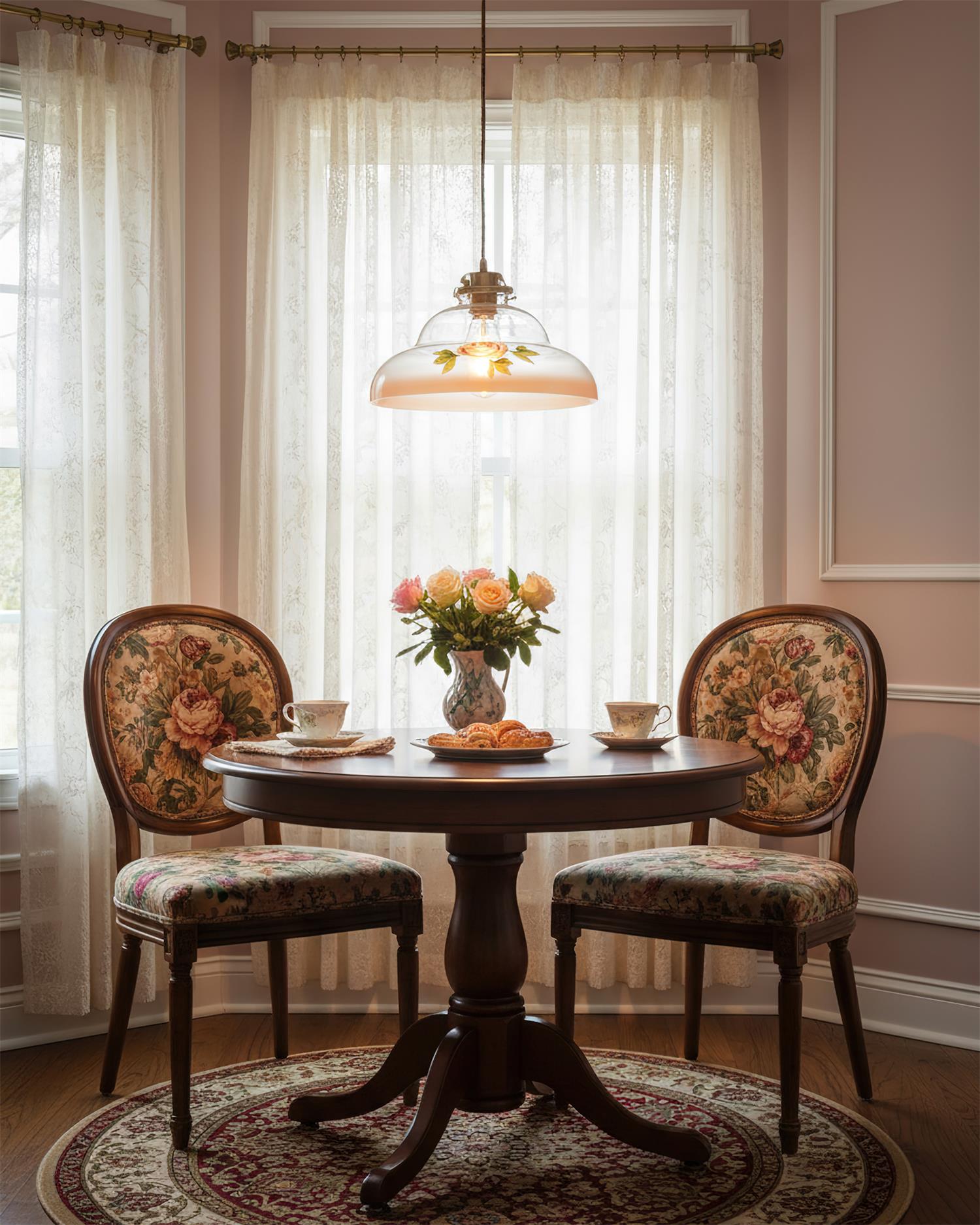 Lyric Romantic Glass Pendant Lamp