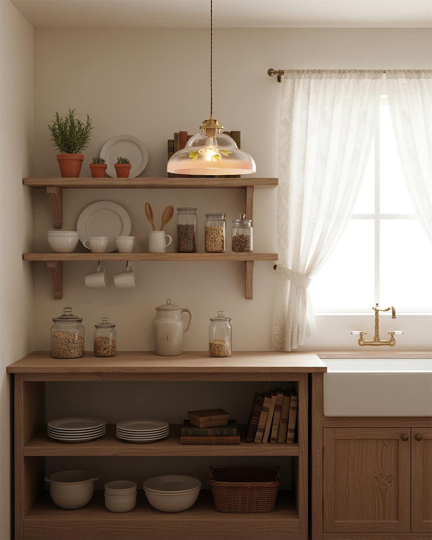 Lyric Romantic Glass Pendant Lamp