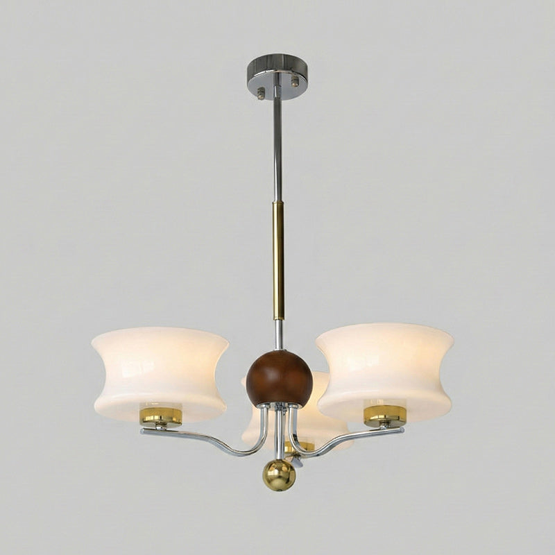Anath Modern Glass Creamy Chandelier