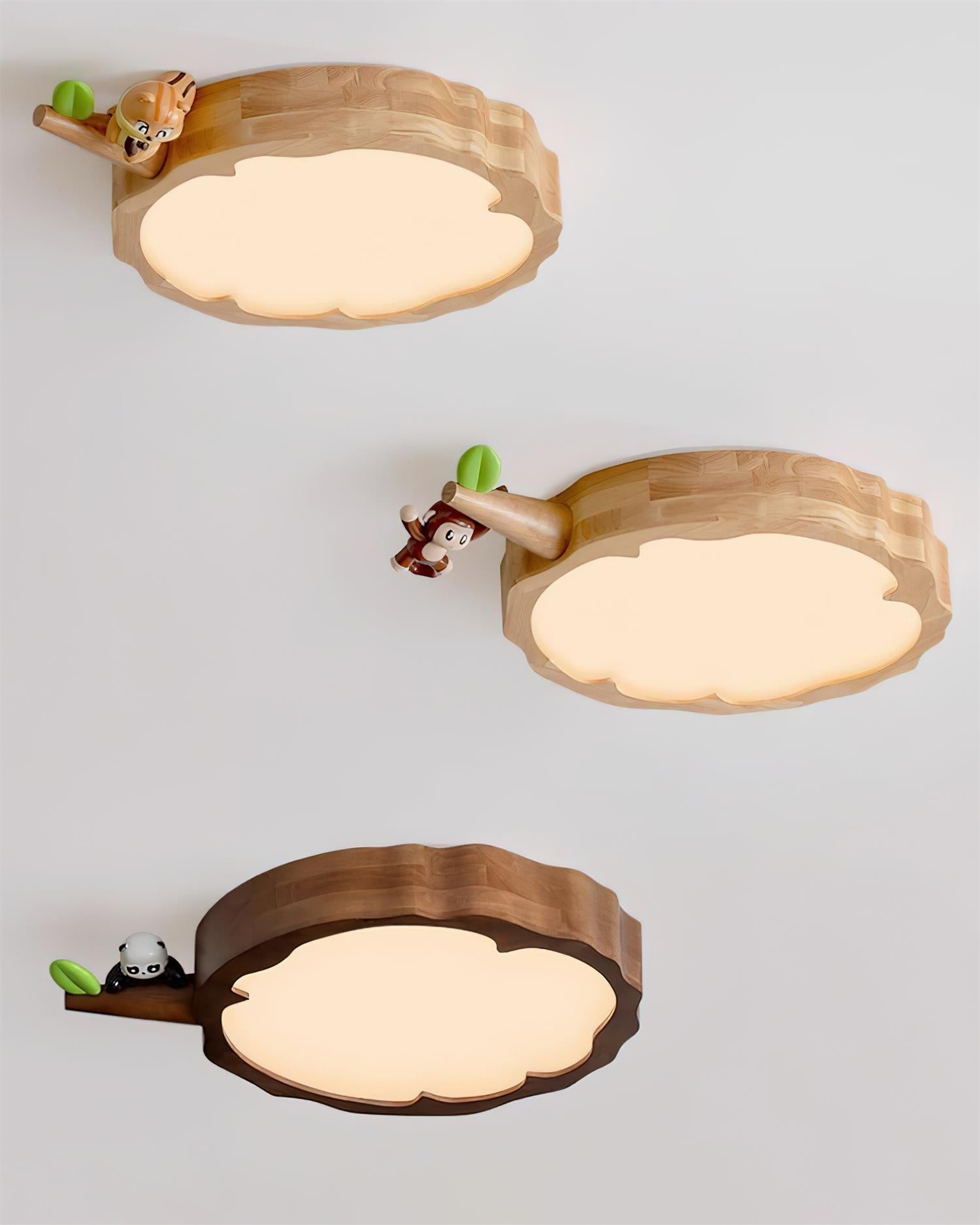 FableLume Cute Wood Ceiling Lamp