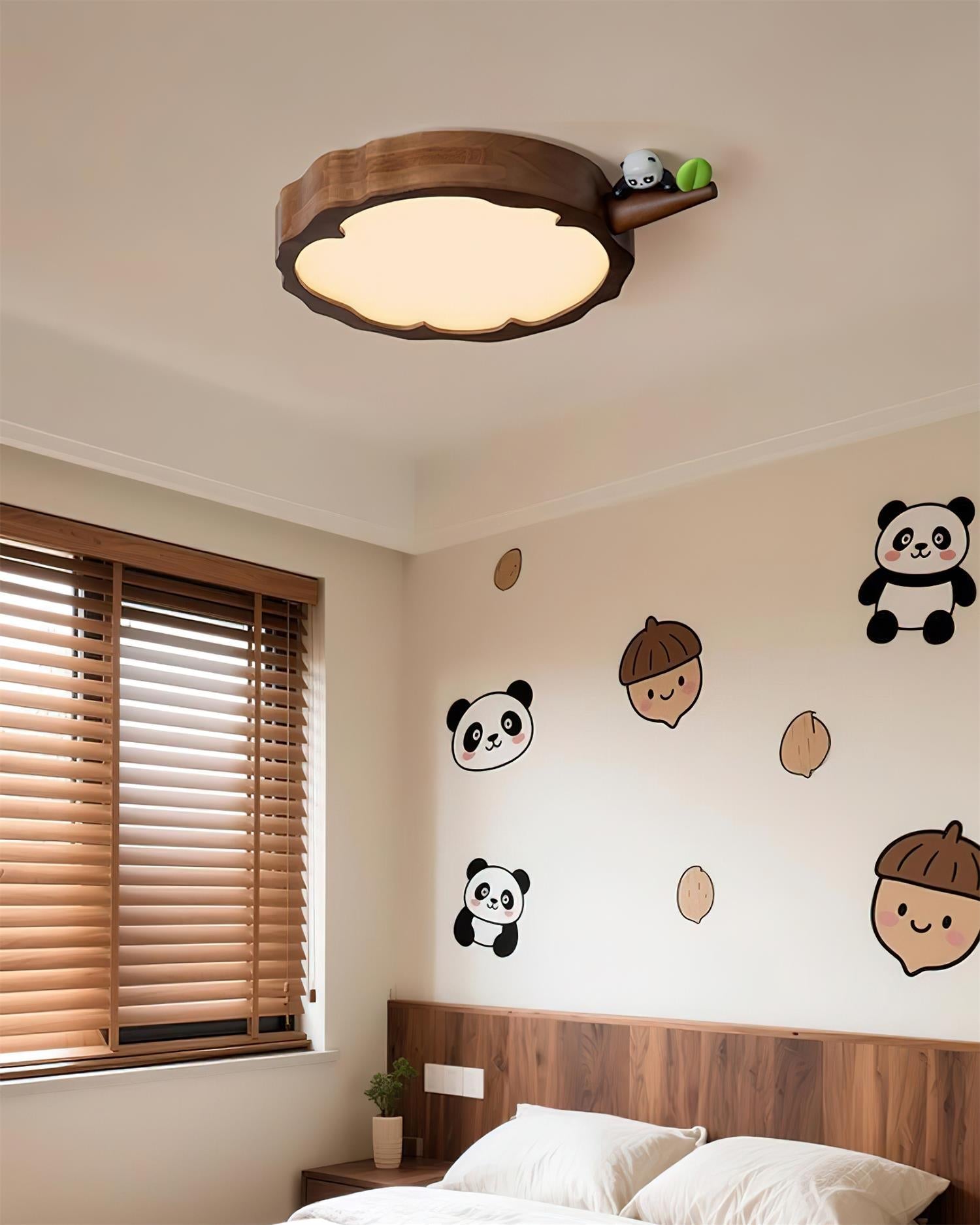 FableLume Cute Wood Ceiling Lamp