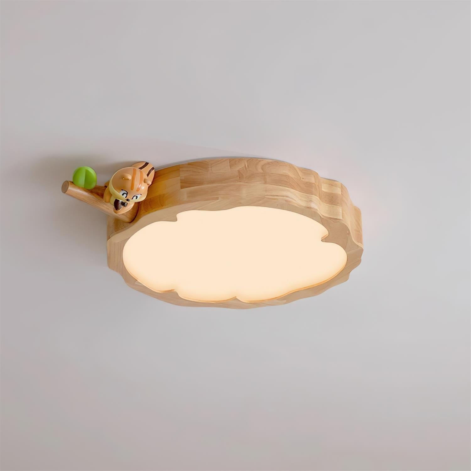 FableLume Cute Wood Ceiling Lamp