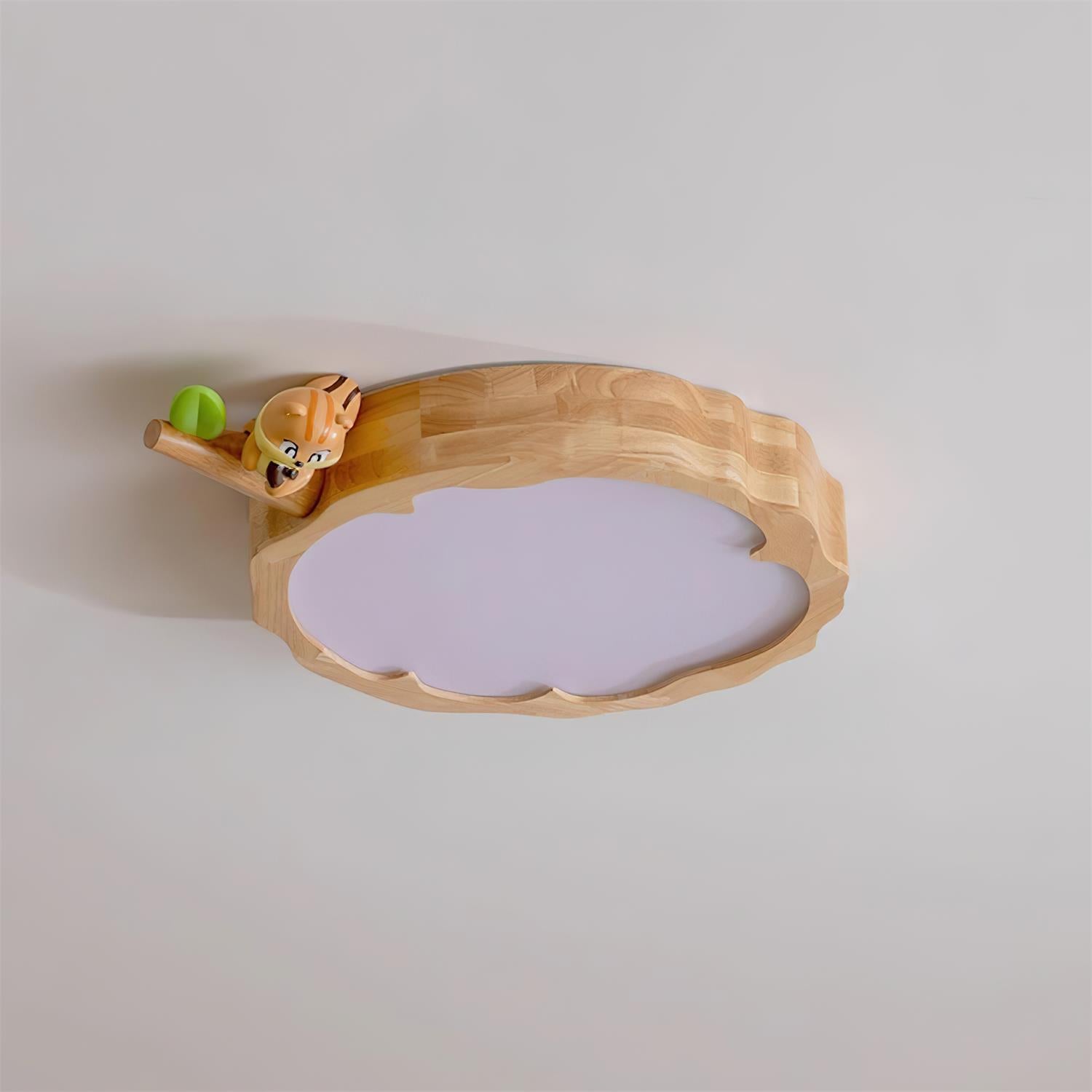 FableLume Cute Wood Ceiling Lamp