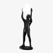 Eurshaia Sculptural Black Floor Lamp - Blowlighting