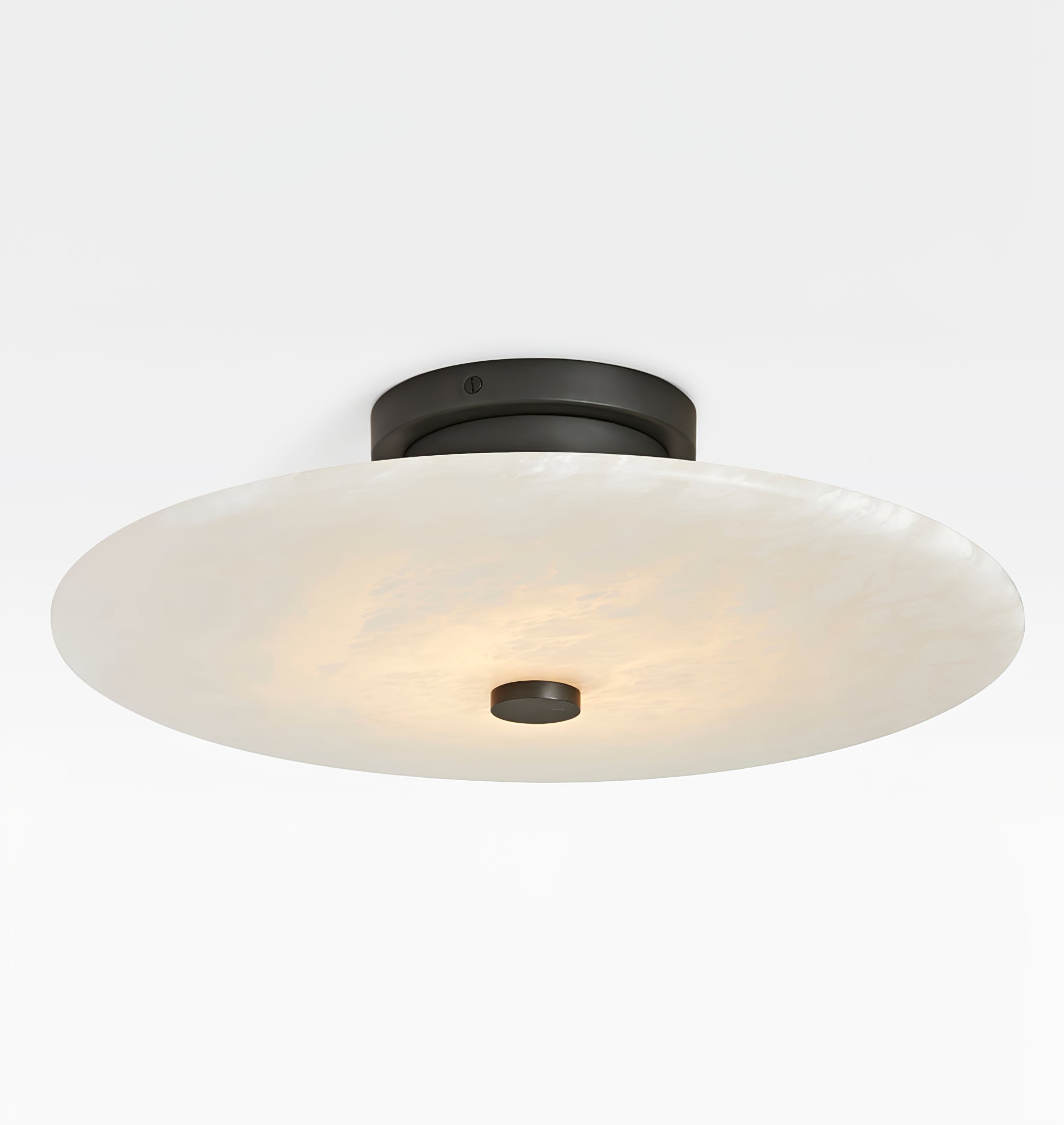 Clio Alabaster Flush Mount Light - Blowlighting