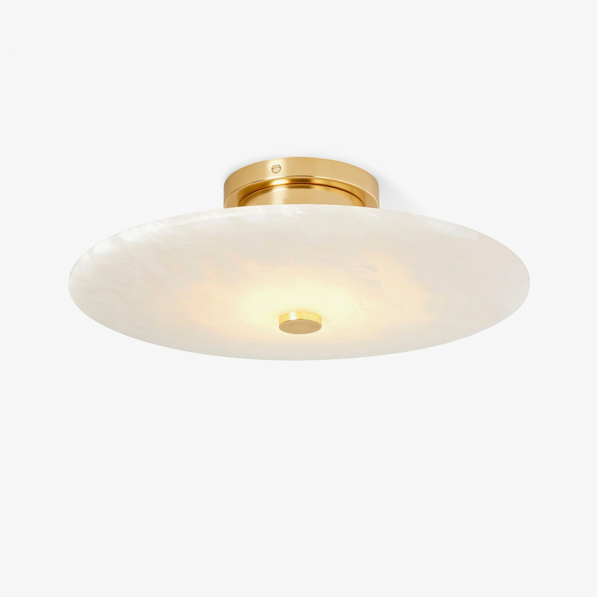 Clio Alabaster Flush Mount Light - Blowlighting