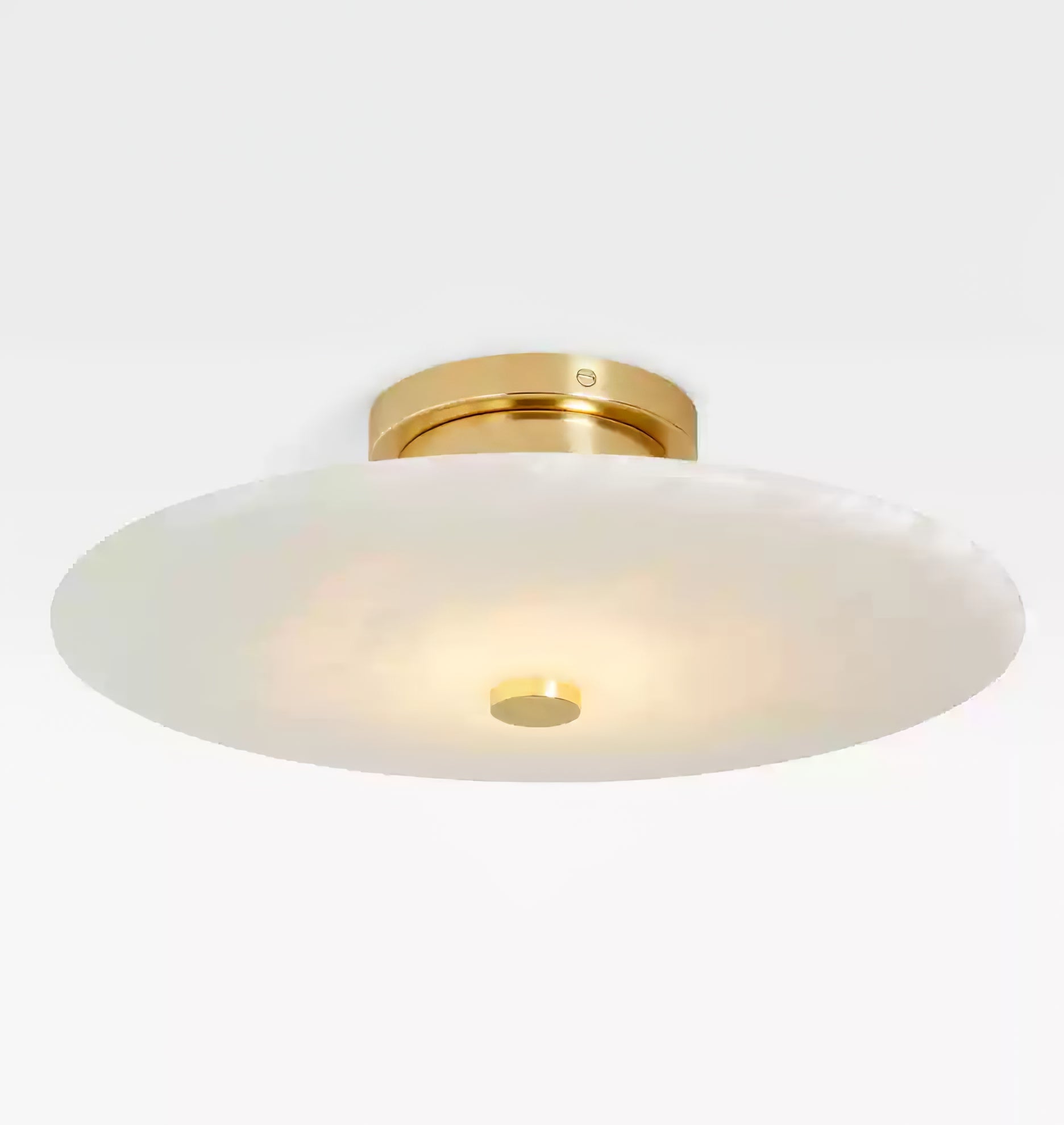 Clio Alabaster Flush Mount Light - Blowlighting