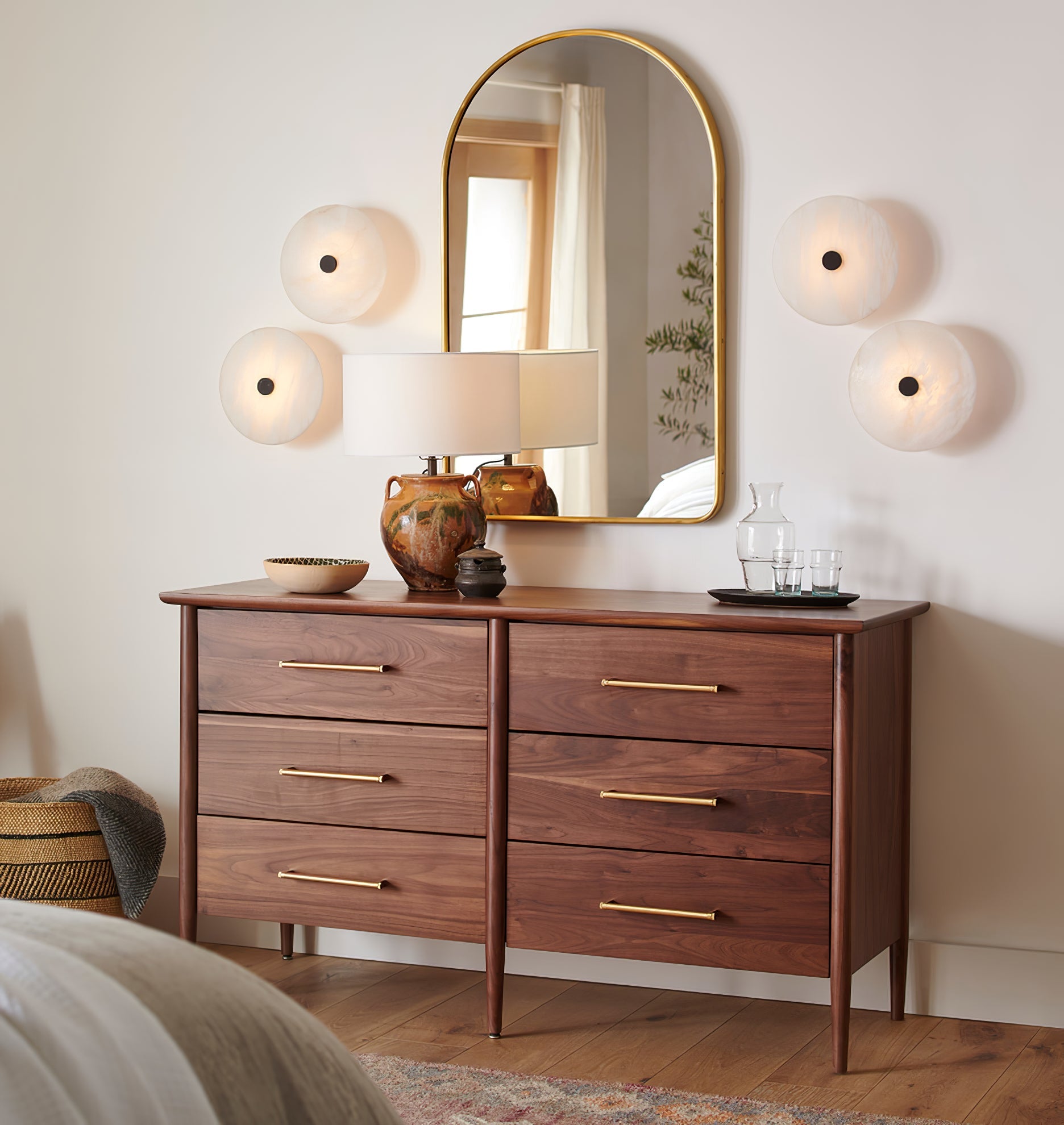 Clio Alabaster Flush Mount Light - Blowlighting
