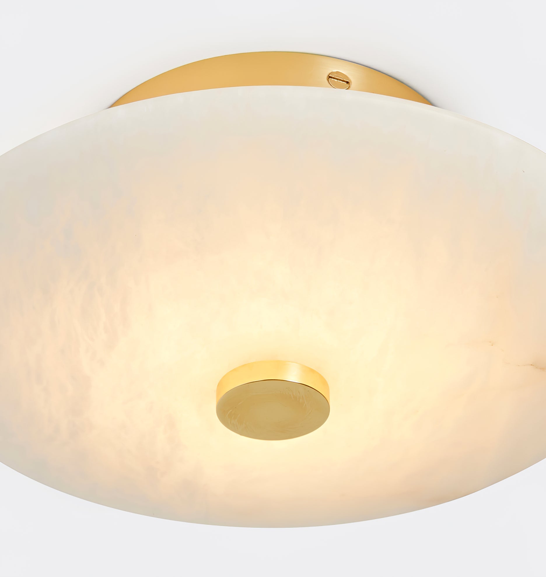 Clio Alabaster Flush Mount Light - Blowlighting