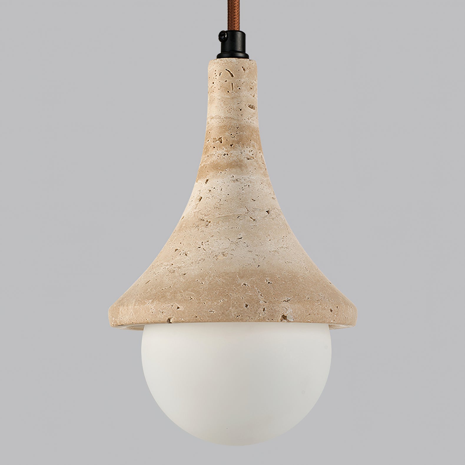Annadel Wabi-Sabi Travertine Pendant Light