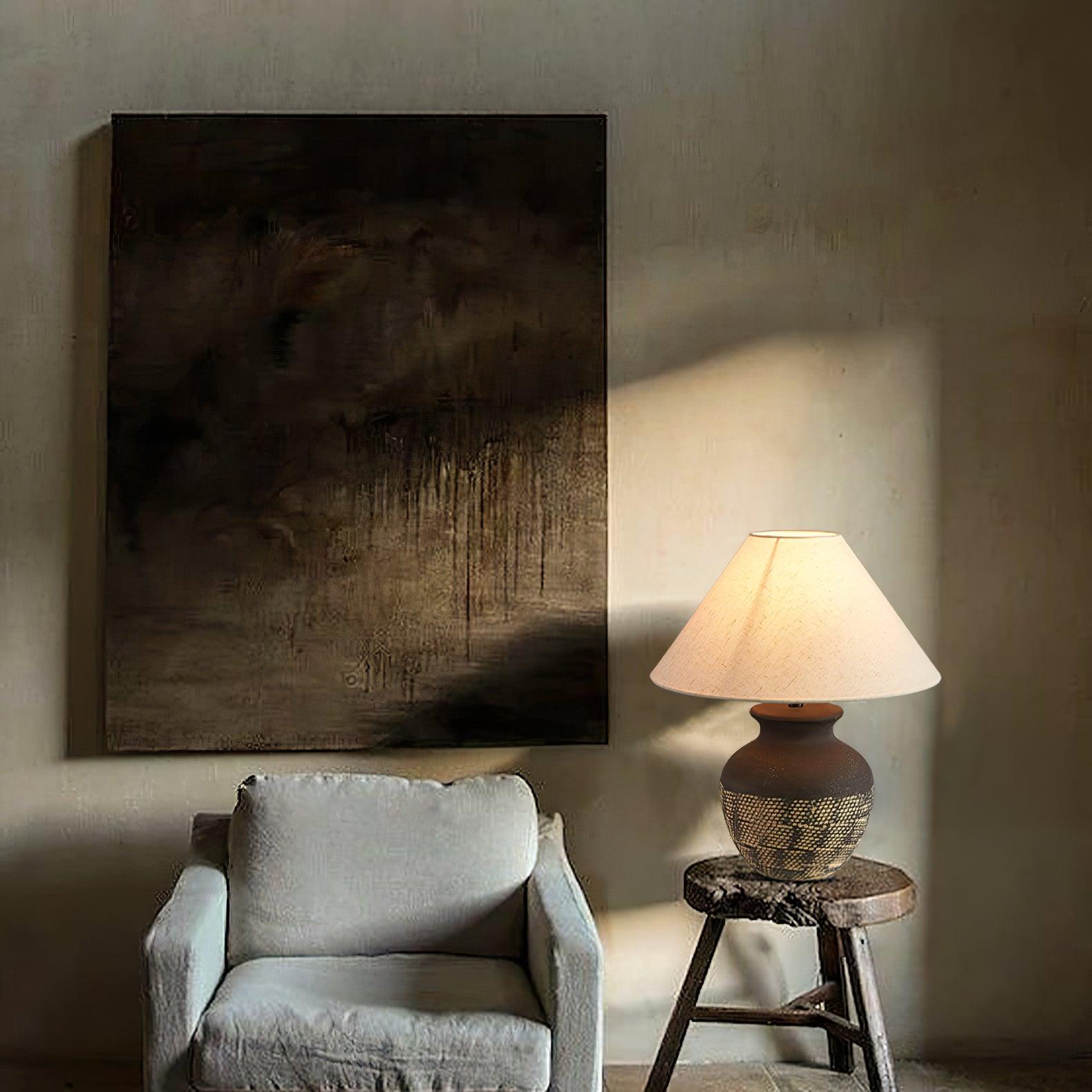 Ansel Ceramic Table Lamp - Blowlighting