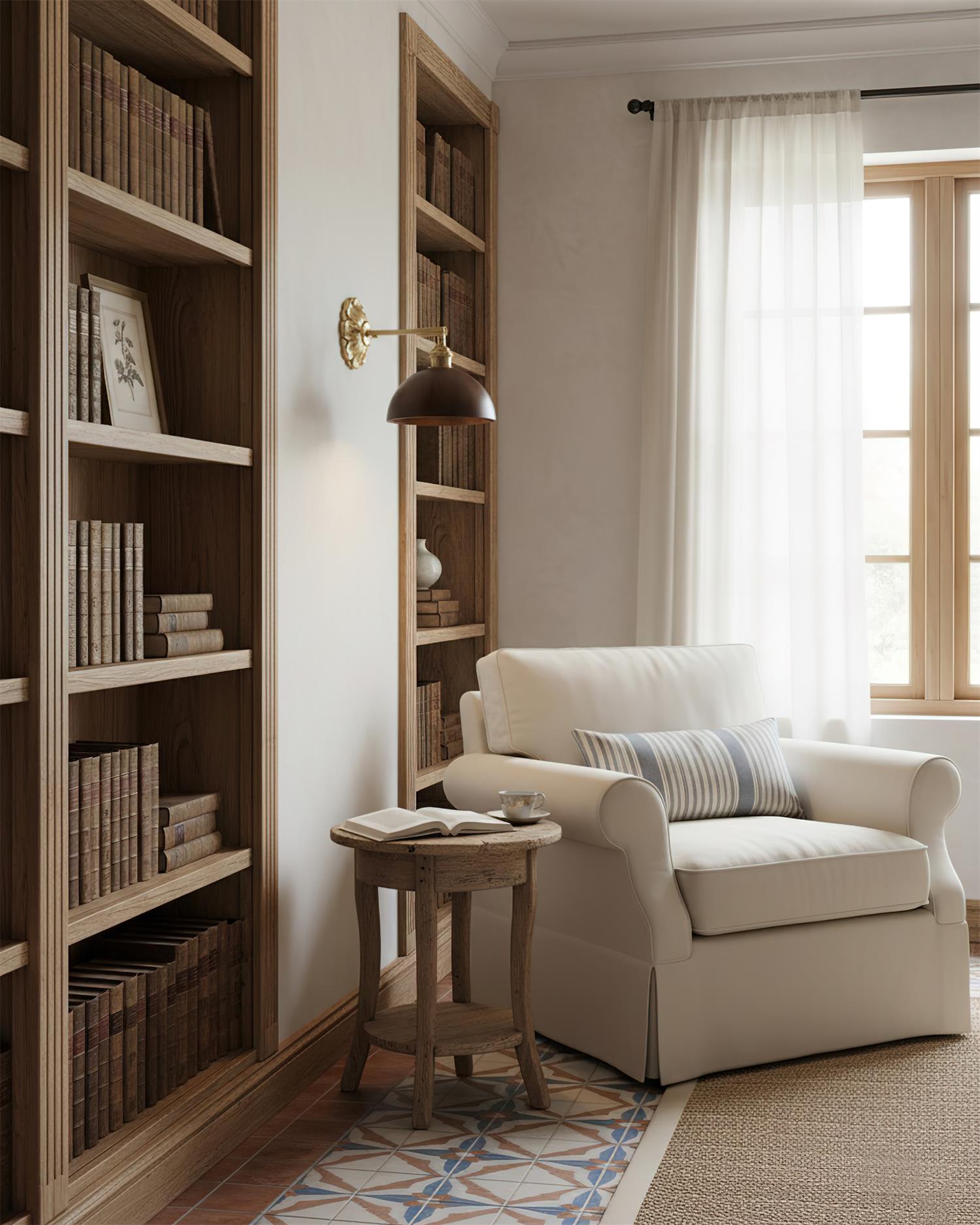 Frostelle Classic Wood Wall Lamp