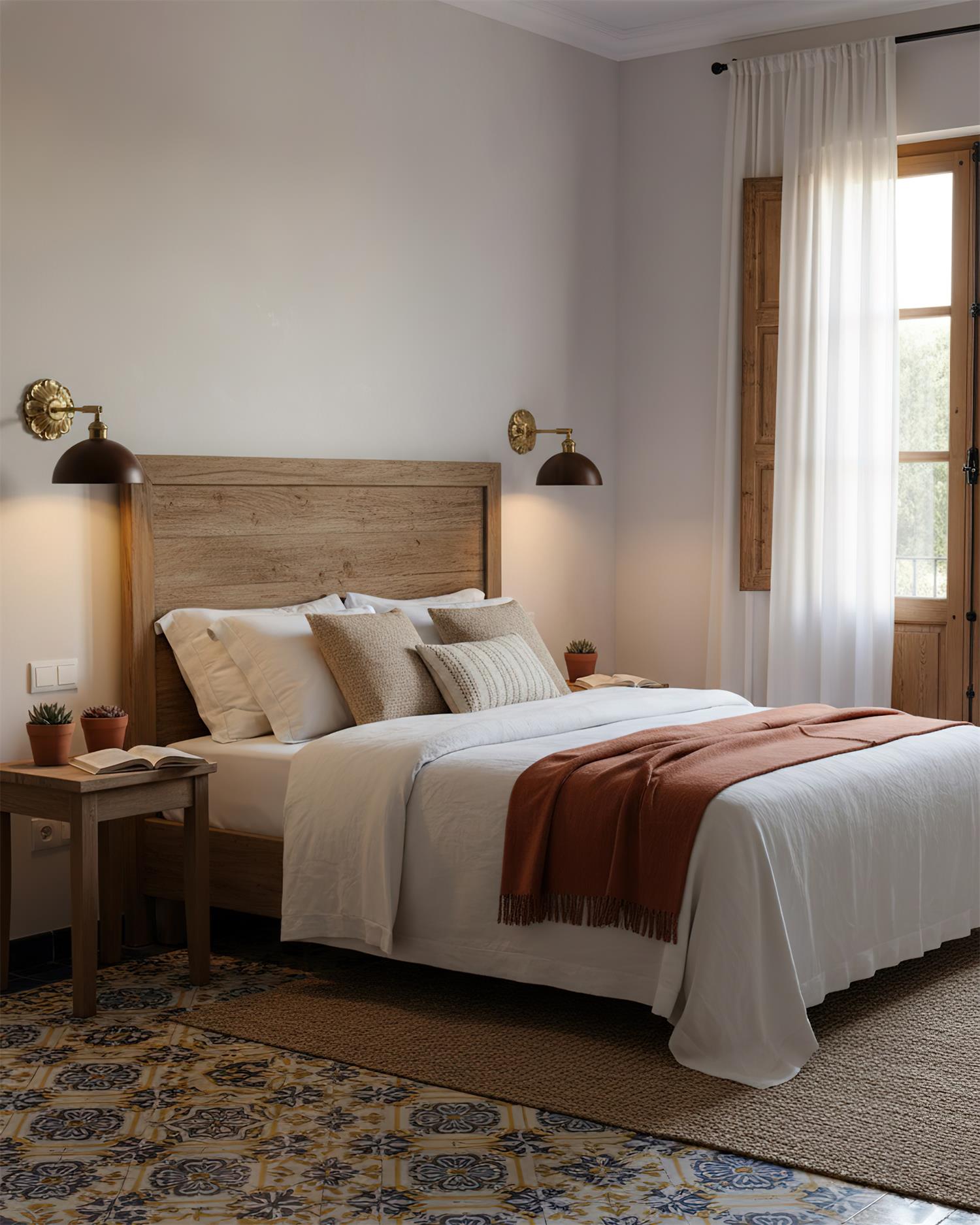 Frostelle Classic Wood Wall Lamp