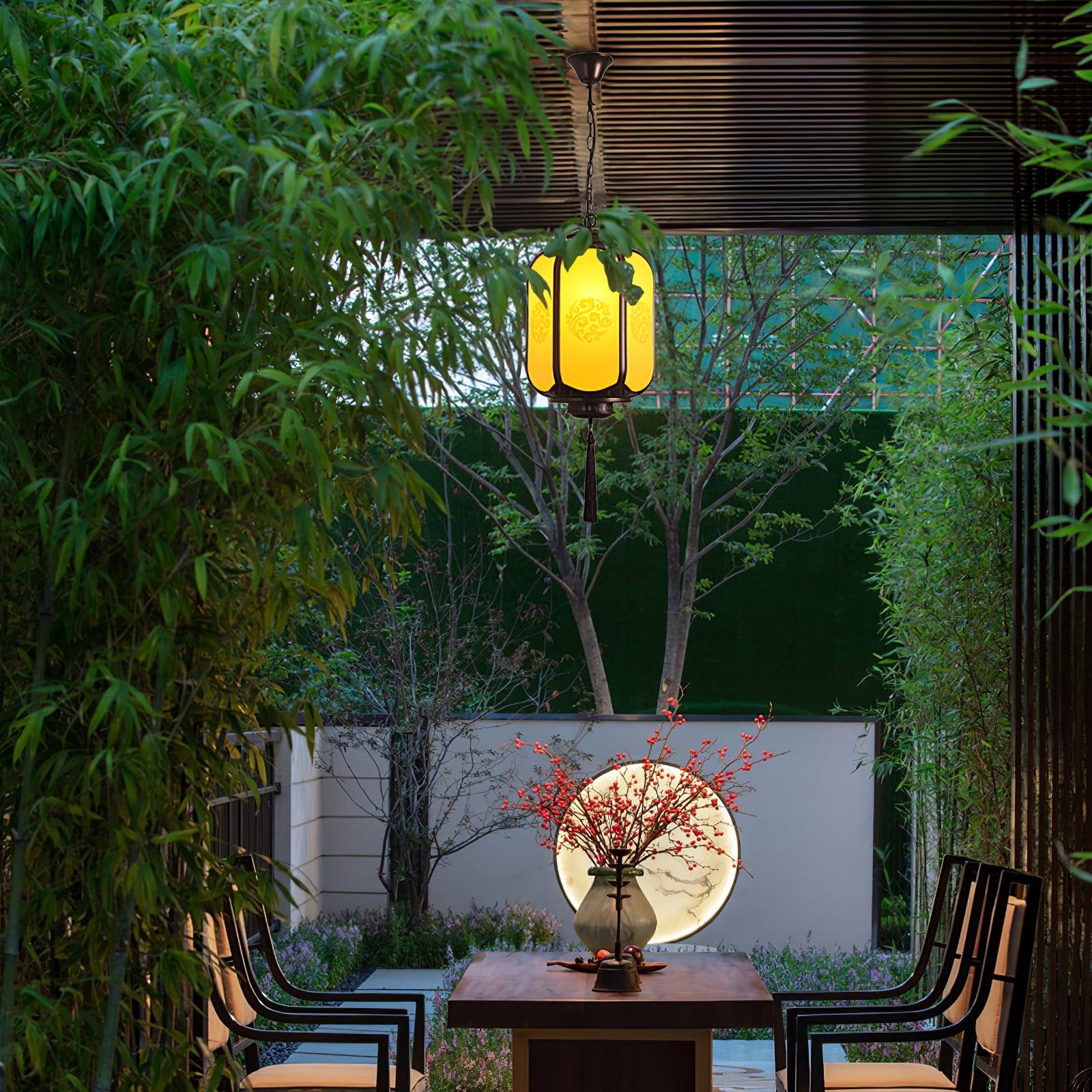 Antique Lantern Outdoor Pendant Light - Blowlighting
