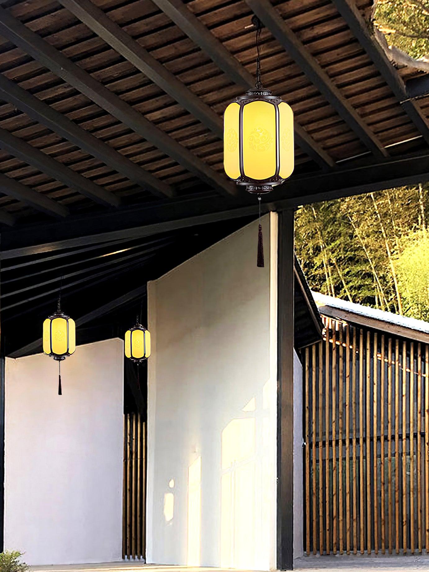 Antique Lantern Outdoor Pendant Light - Blowlighting