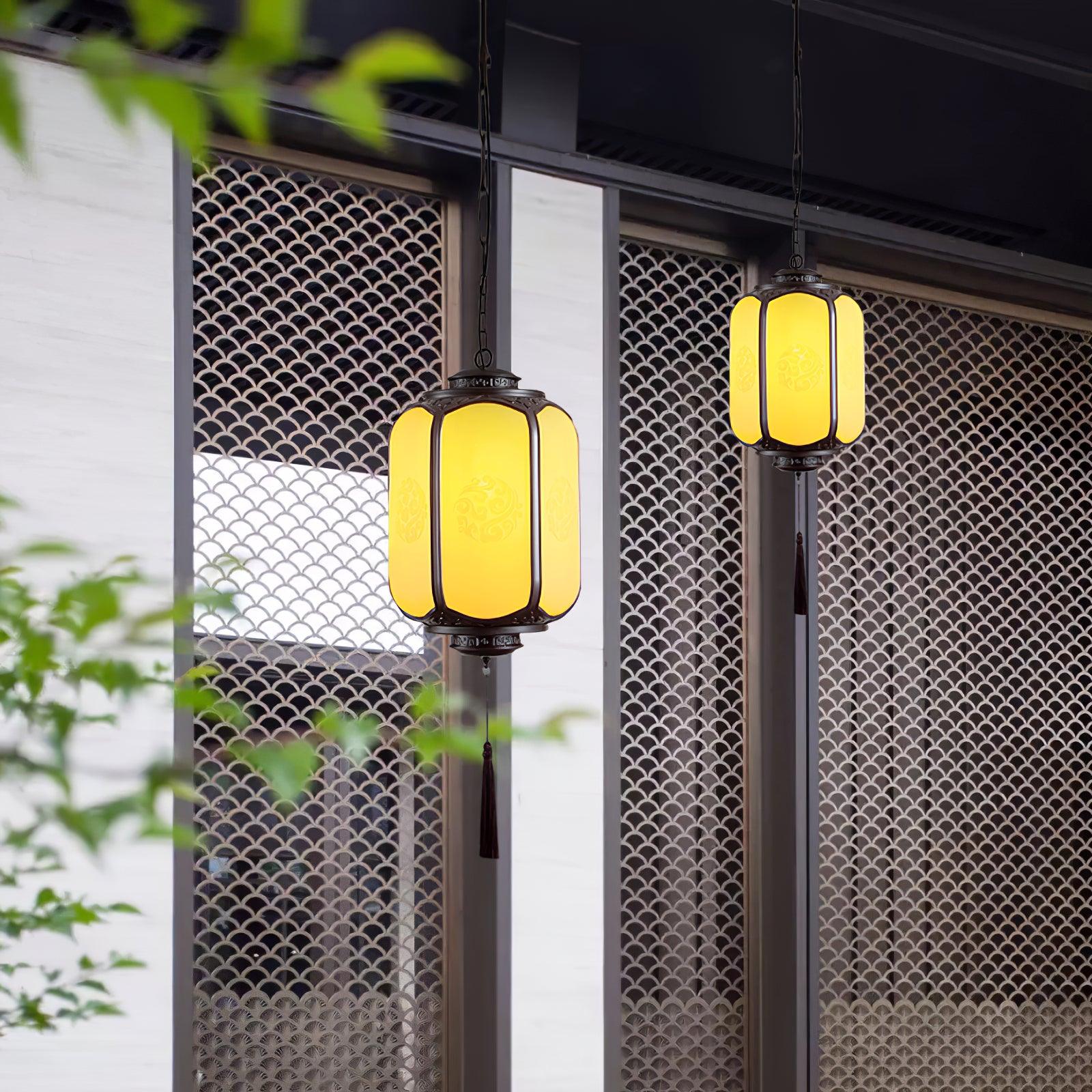 Antique Lantern Outdoor Pendant Light - Blowlighting