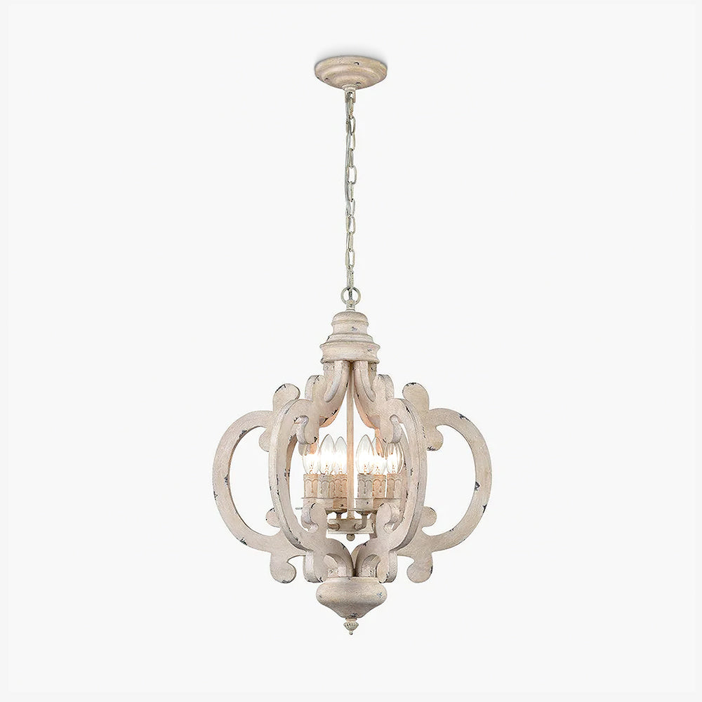 Antique White Style Chandelier - Blowlighting