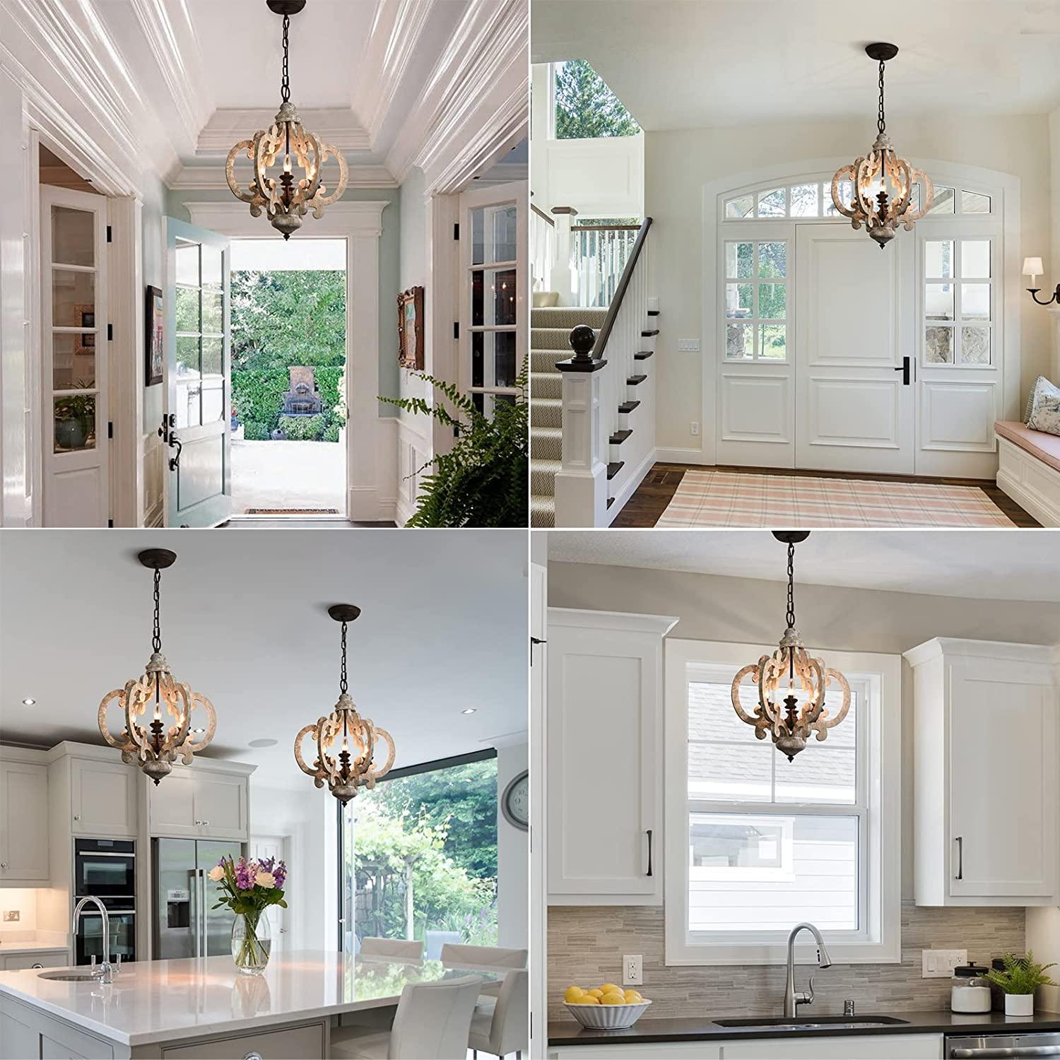 Antique White Style Chandelier - Blowlighting