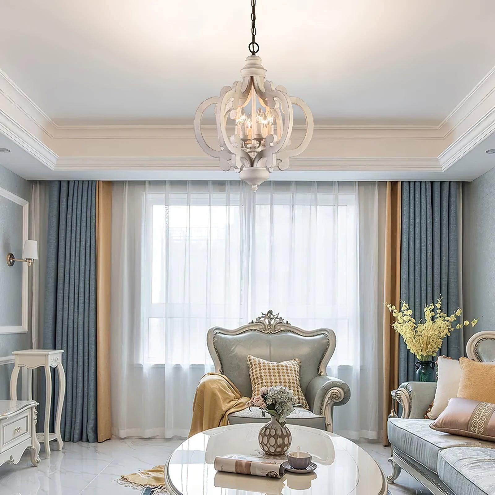 Antique White Style Chandelier - Blowlighting