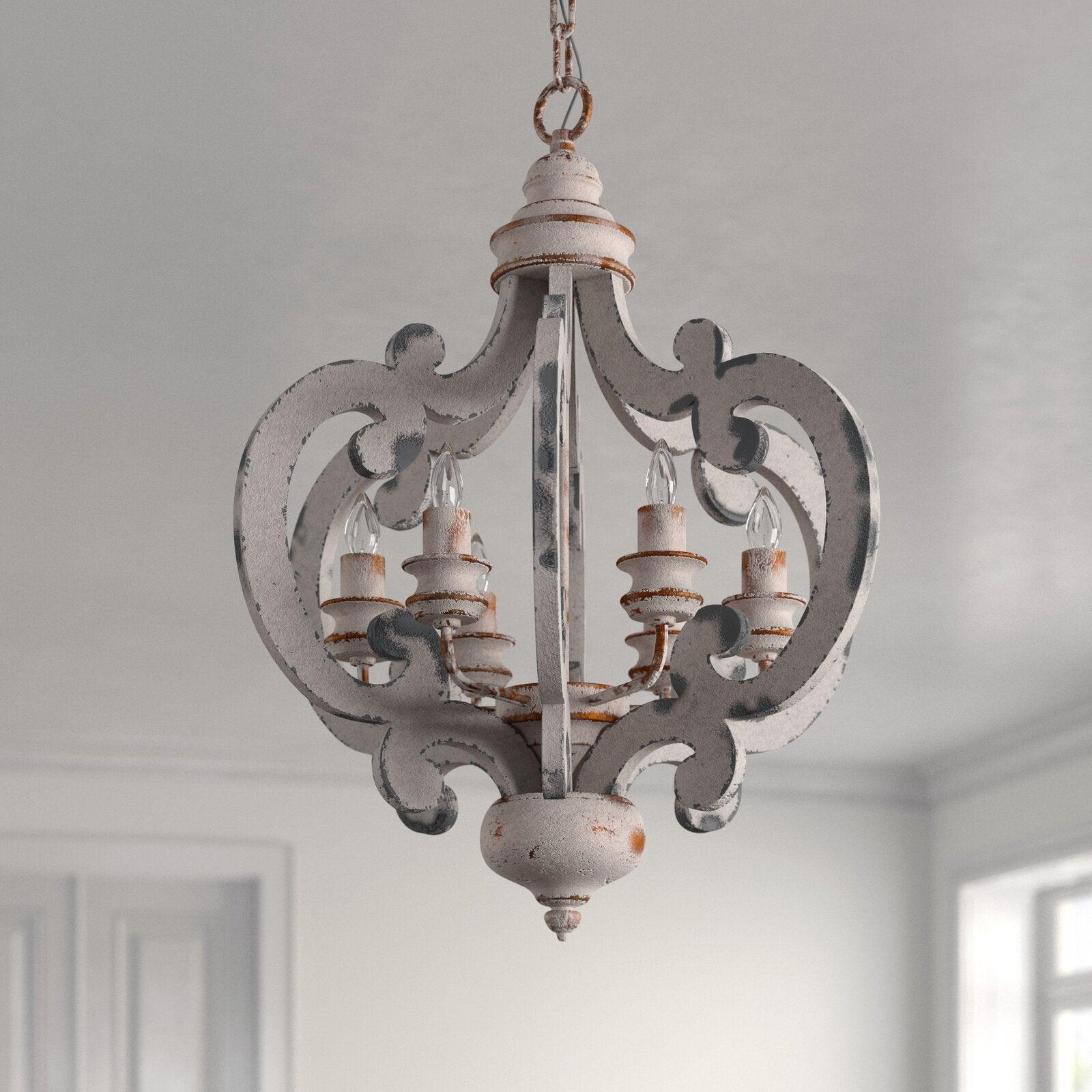 Antique White Style Chandelier - Blowlighting
