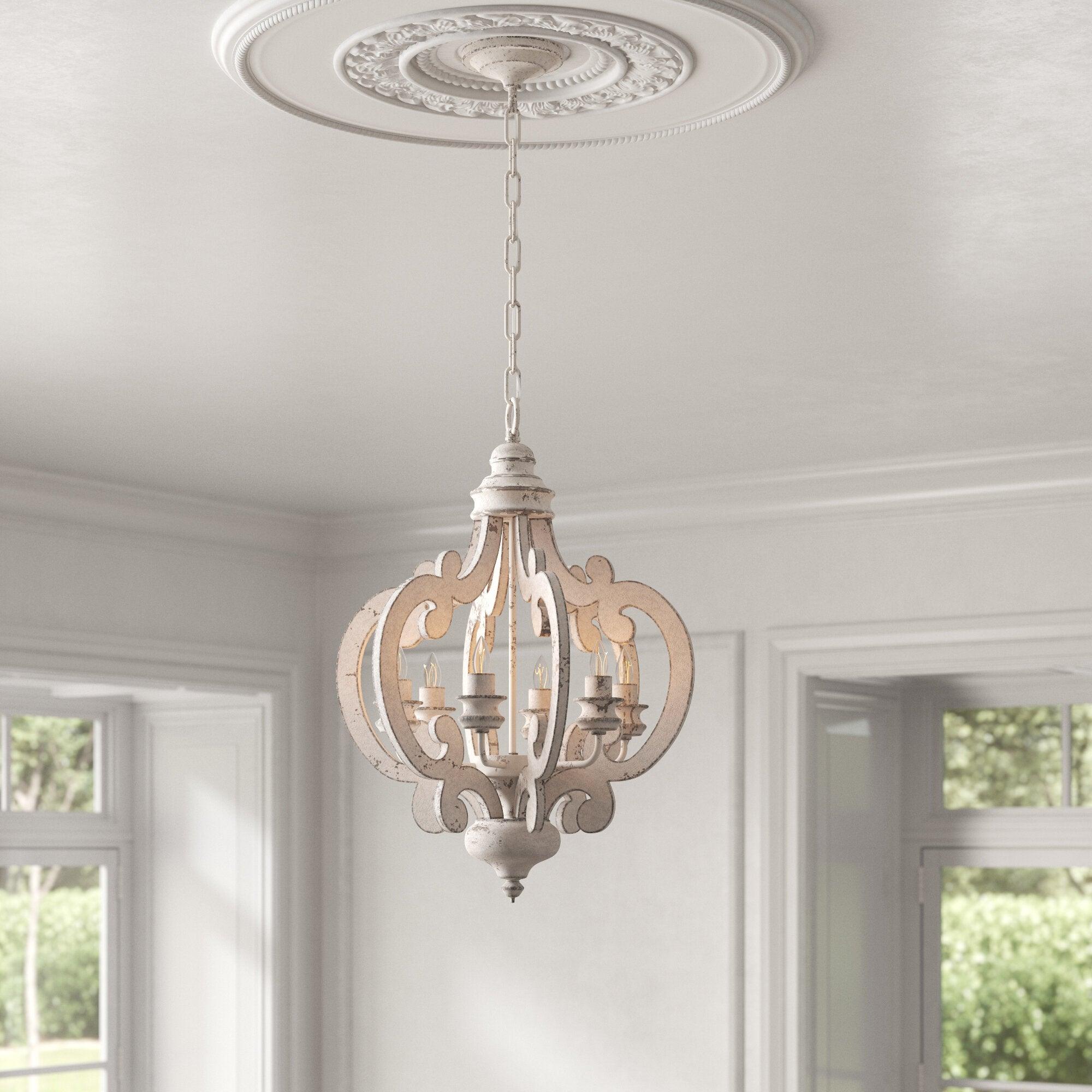 Antique White Style Chandelier - Blowlighting