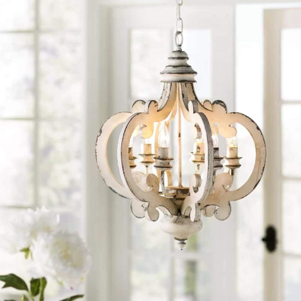 Antique White Style Chandelier - Blowlighting