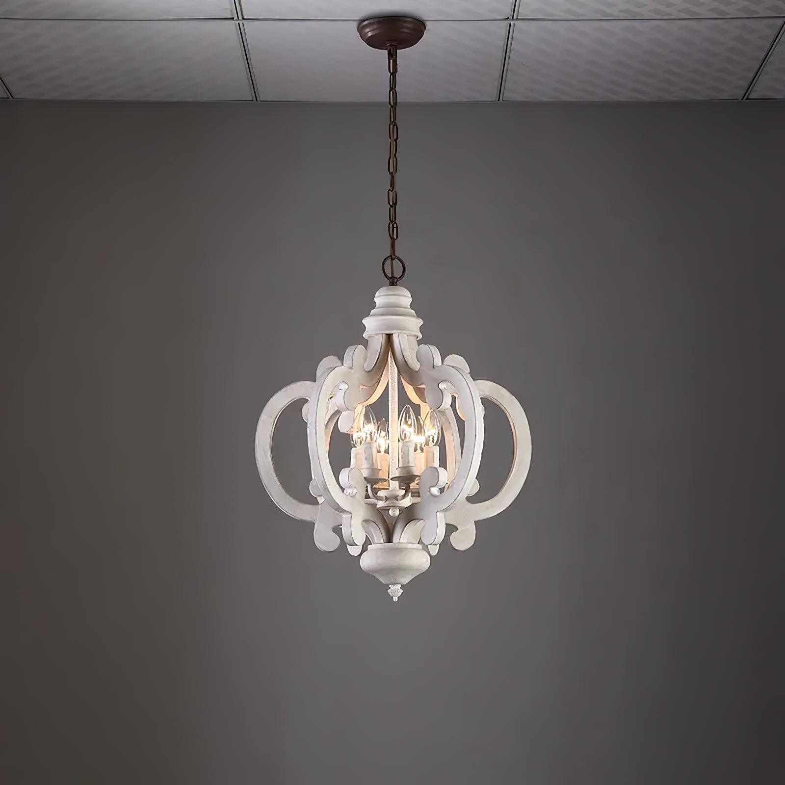 Antique White Style Chandelier - Blowlighting