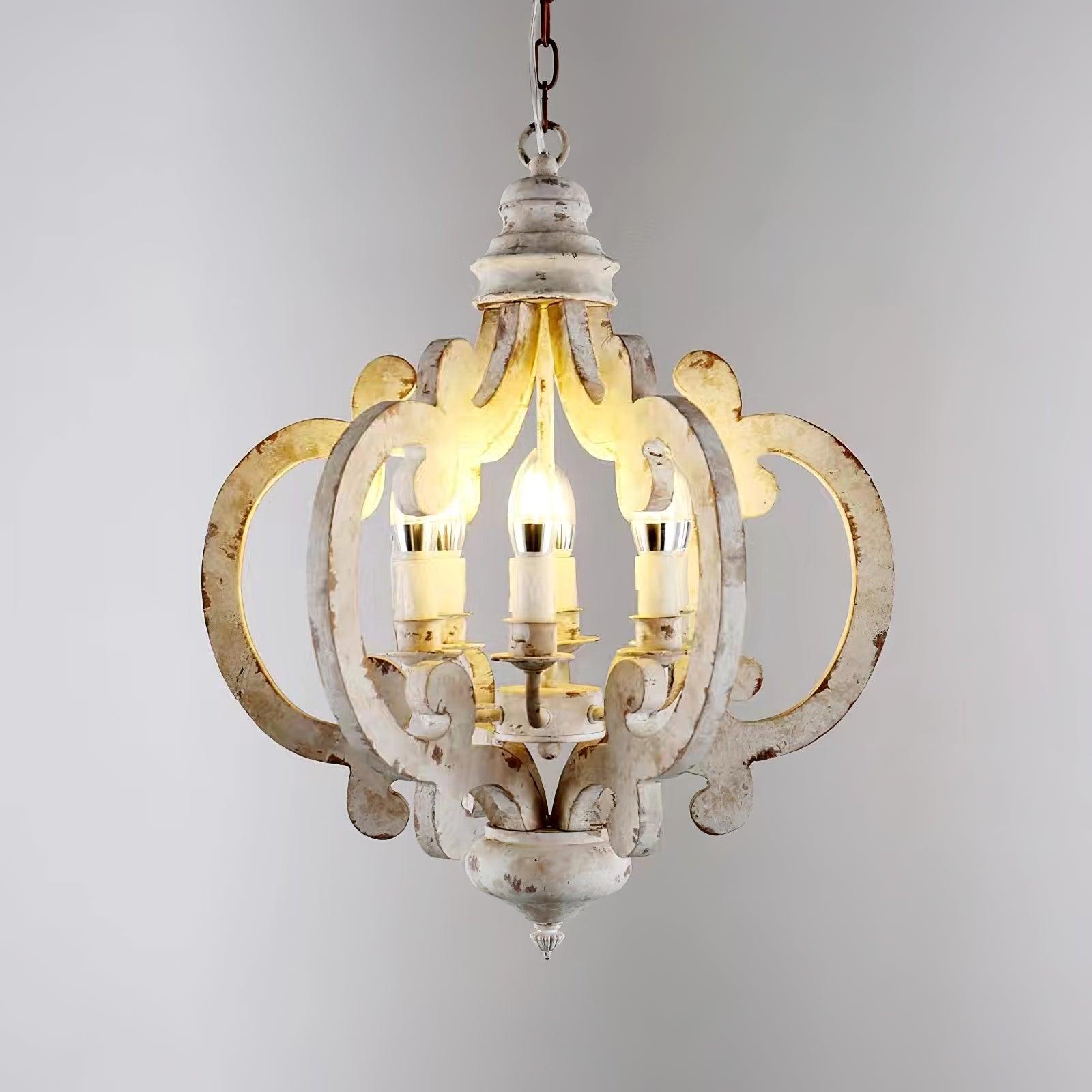 Antique White Style Chandelier - Blowlighting