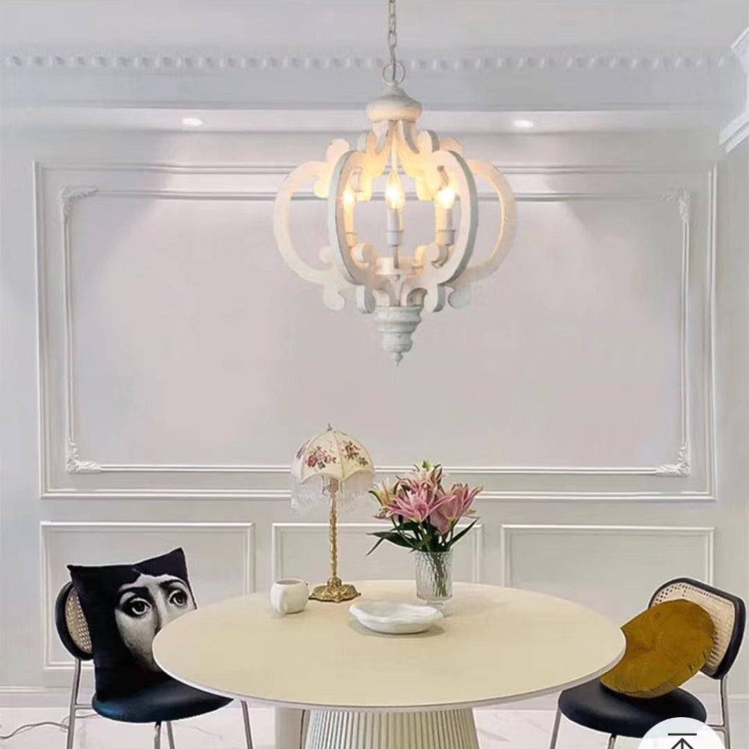 Antique White Style Chandelier - Blowlighting
