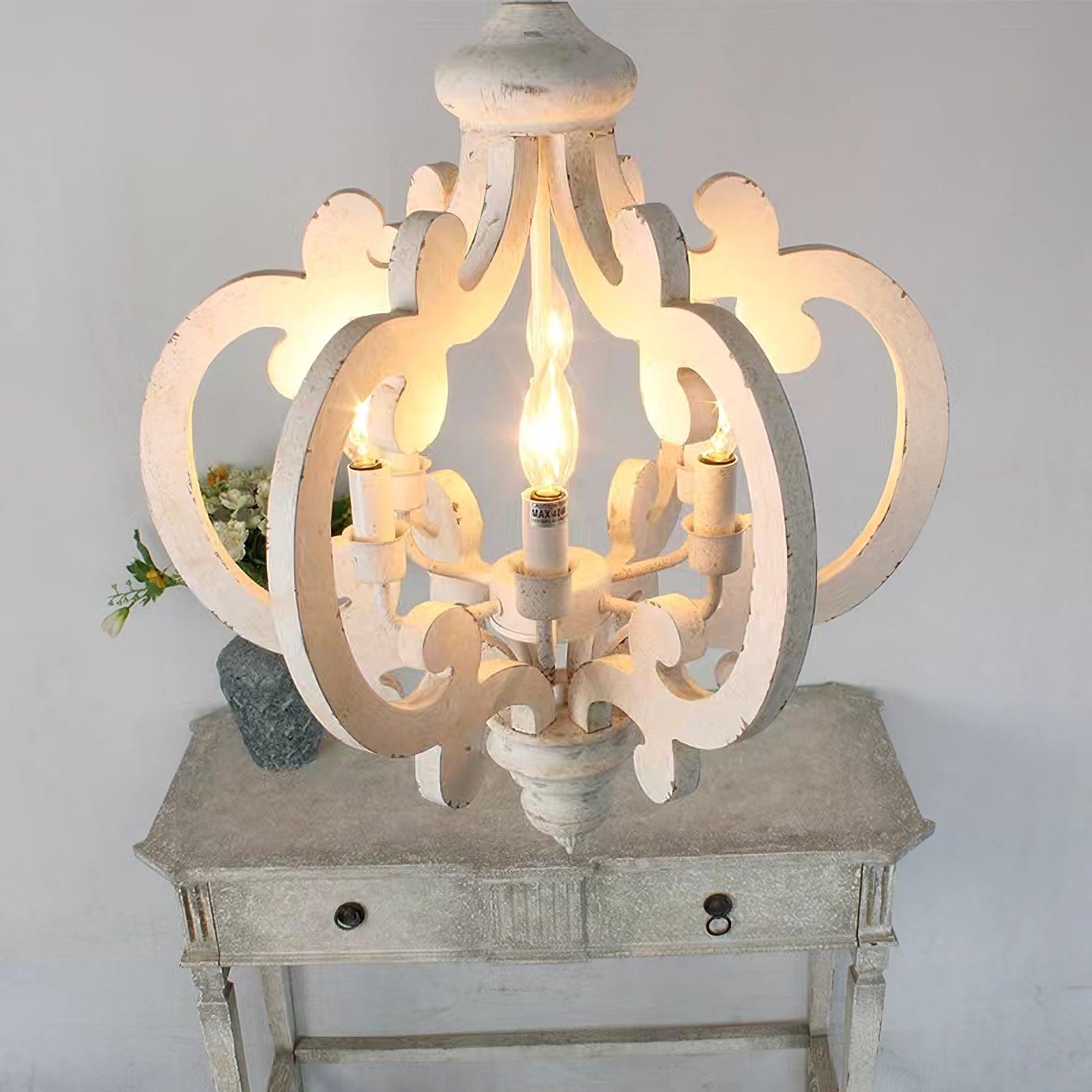 Antique White Style Chandelier - Blowlighting