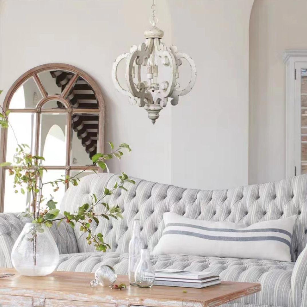 Antique White Style Chandelier - Blowlighting