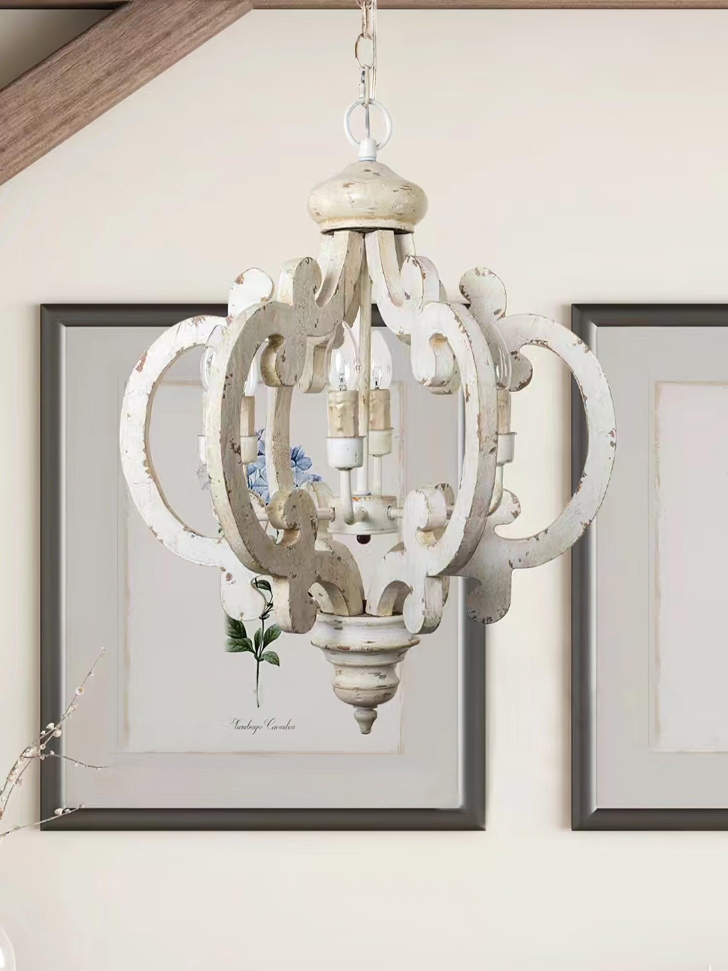 Antique White Style Chandelier - Blowlighting