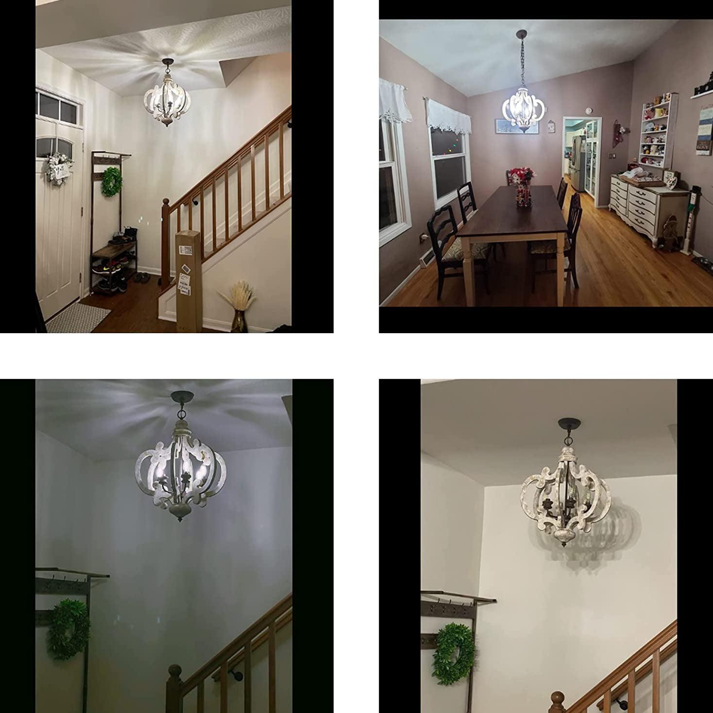 Antique White Style Chandelier - Blowlighting