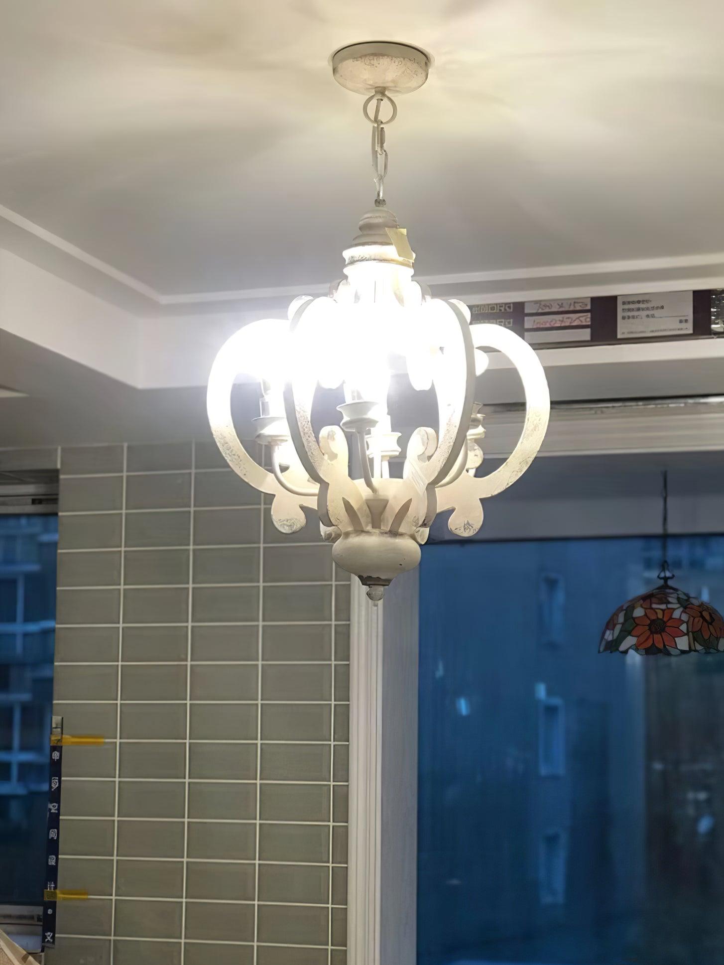 Antique White Style Chandelier - Blowlighting