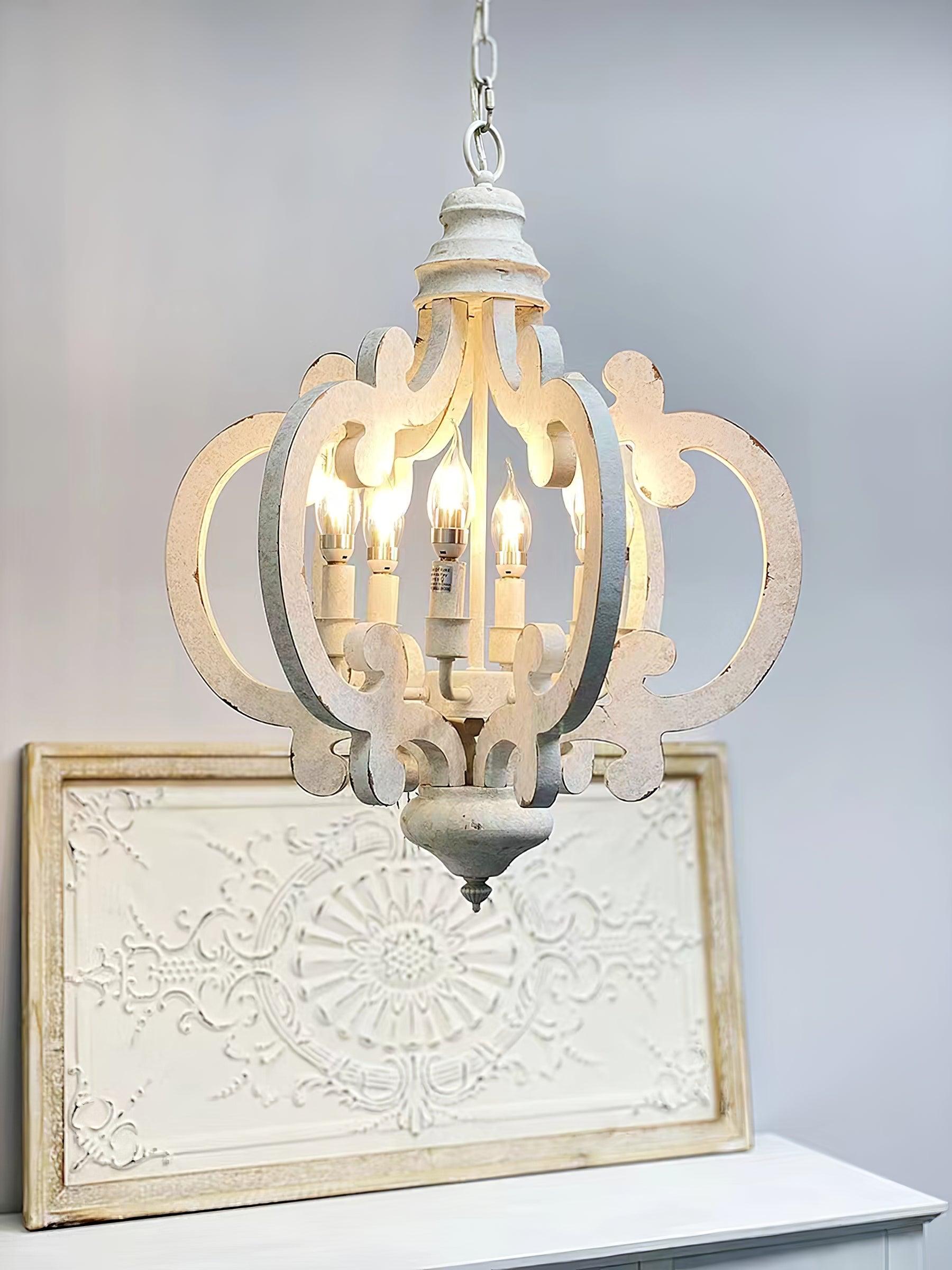 Antique White Style Chandelier - Blowlighting