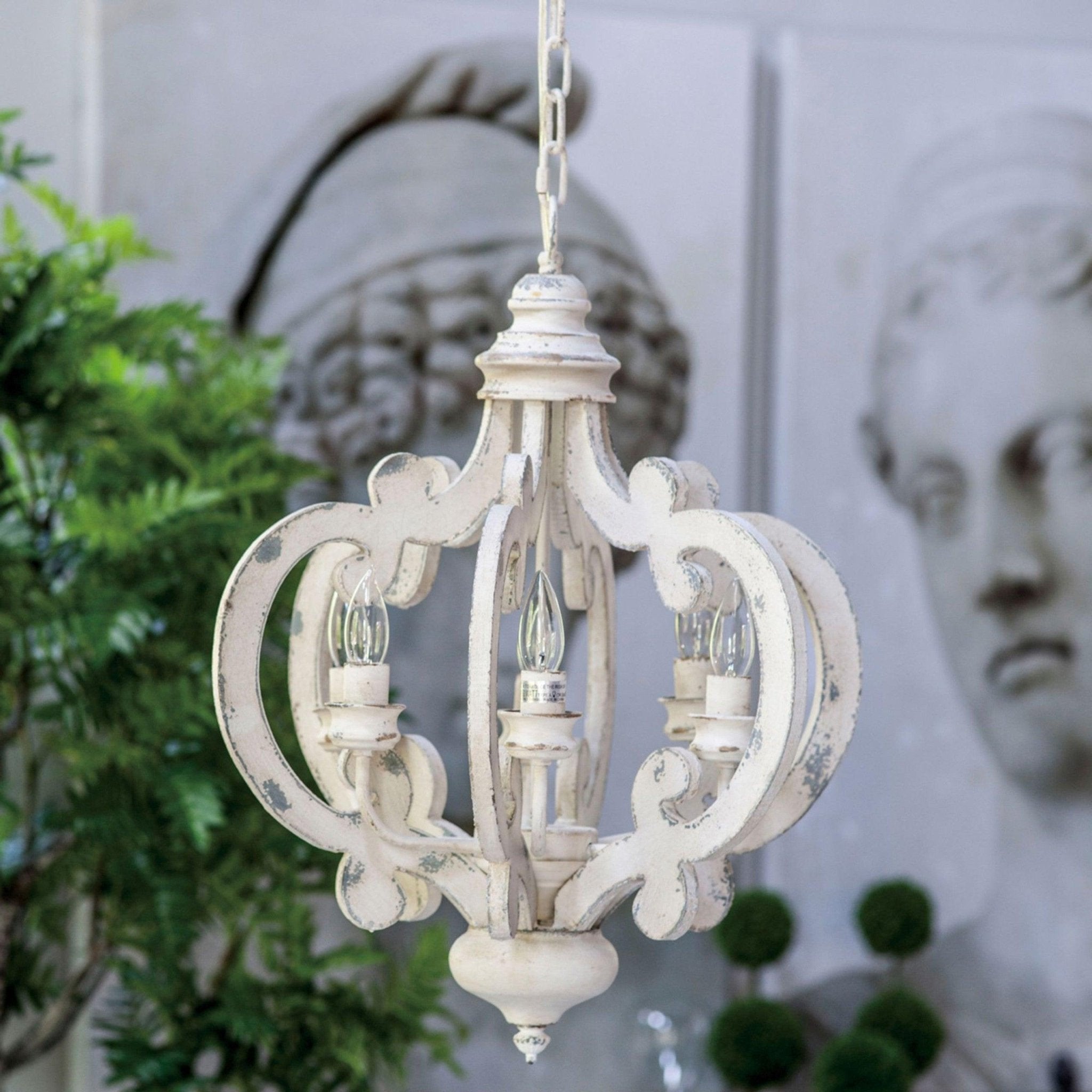 Antique White Style Chandelier - Blowlighting
