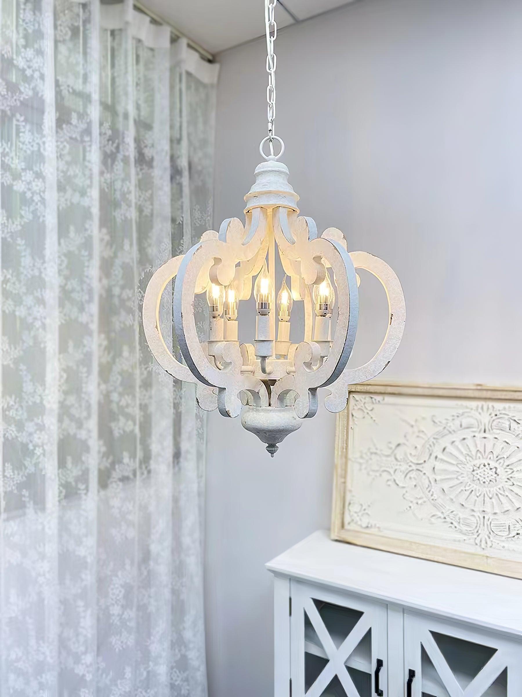 Antique White Style Chandelier - Blowlighting