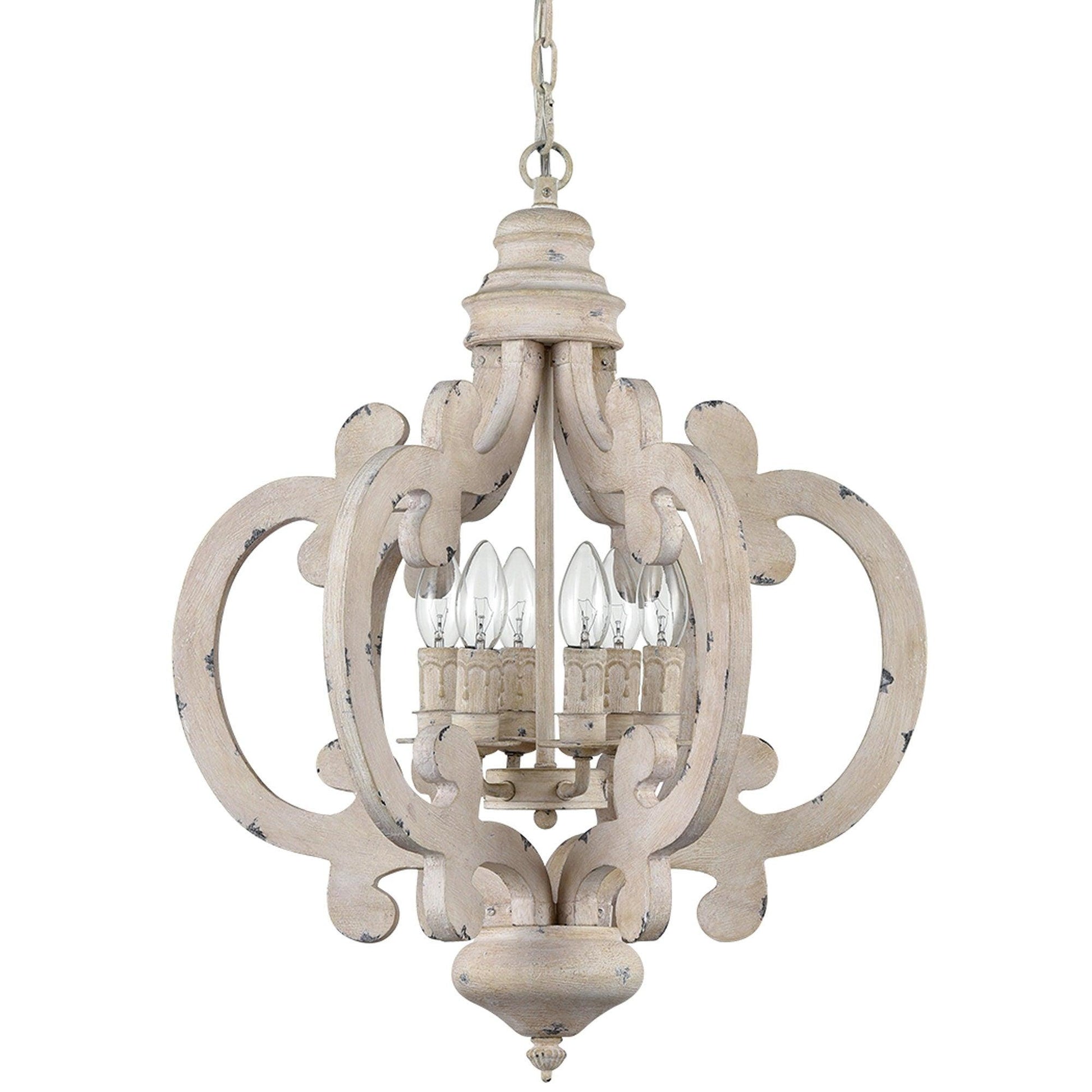 Antique White Style Chandelier - Blowlighting