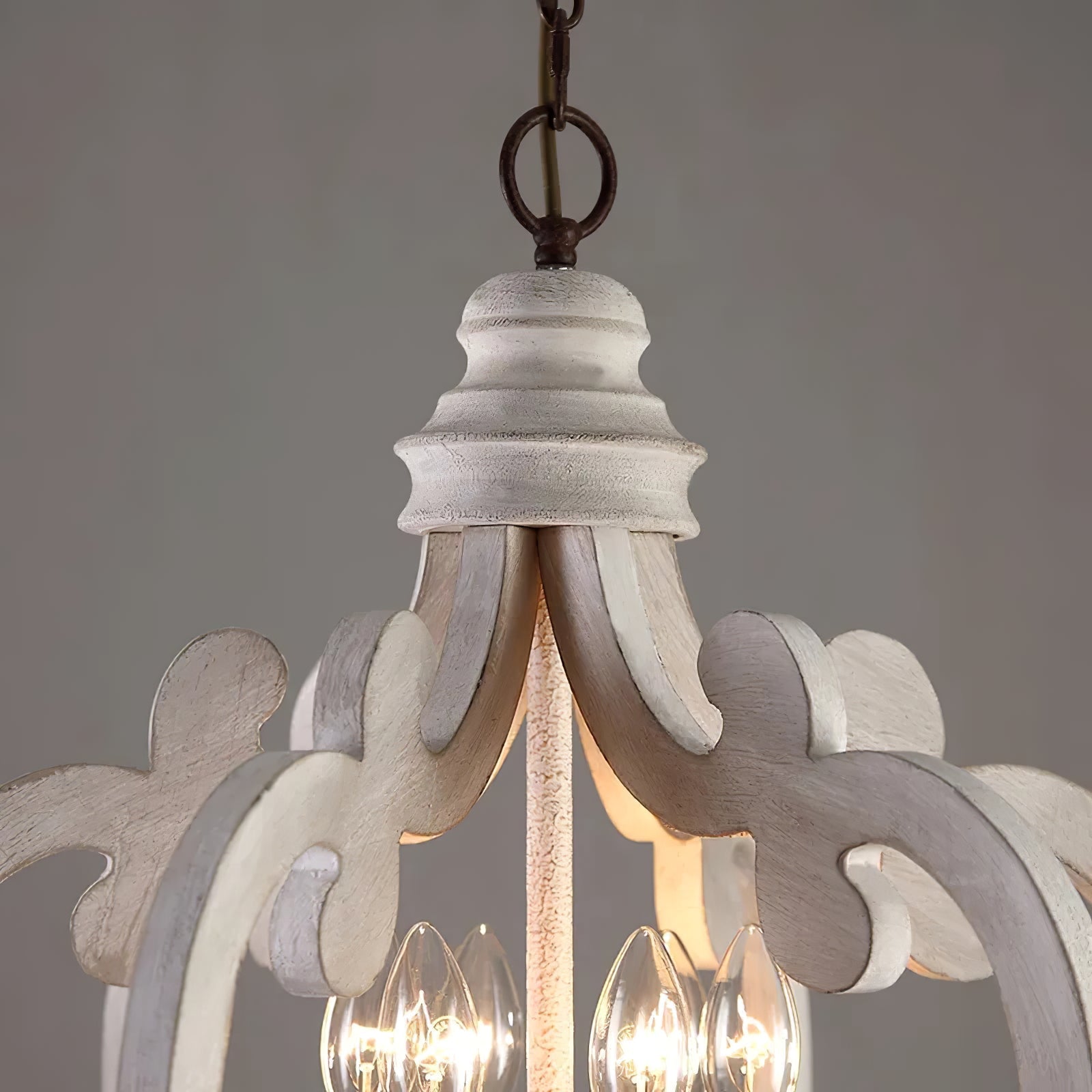 Antique White Style Chandelier - Blowlighting