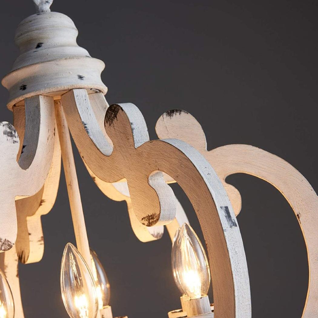 Antique White Style Chandelier - Blowlighting