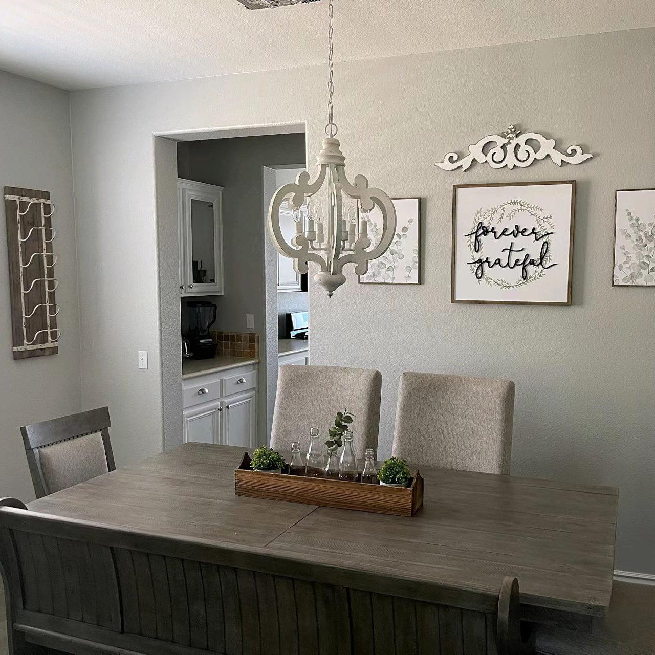 Antique White Style Chandelier - Blowlighting