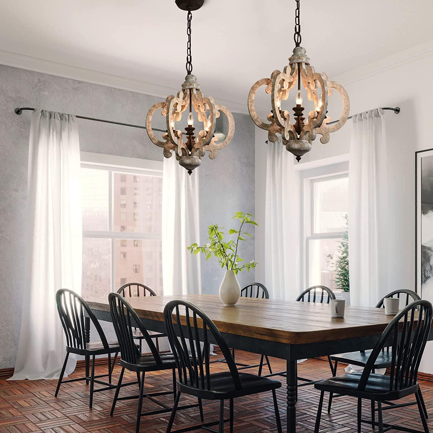 Antique White Style Chandelier - Blowlighting