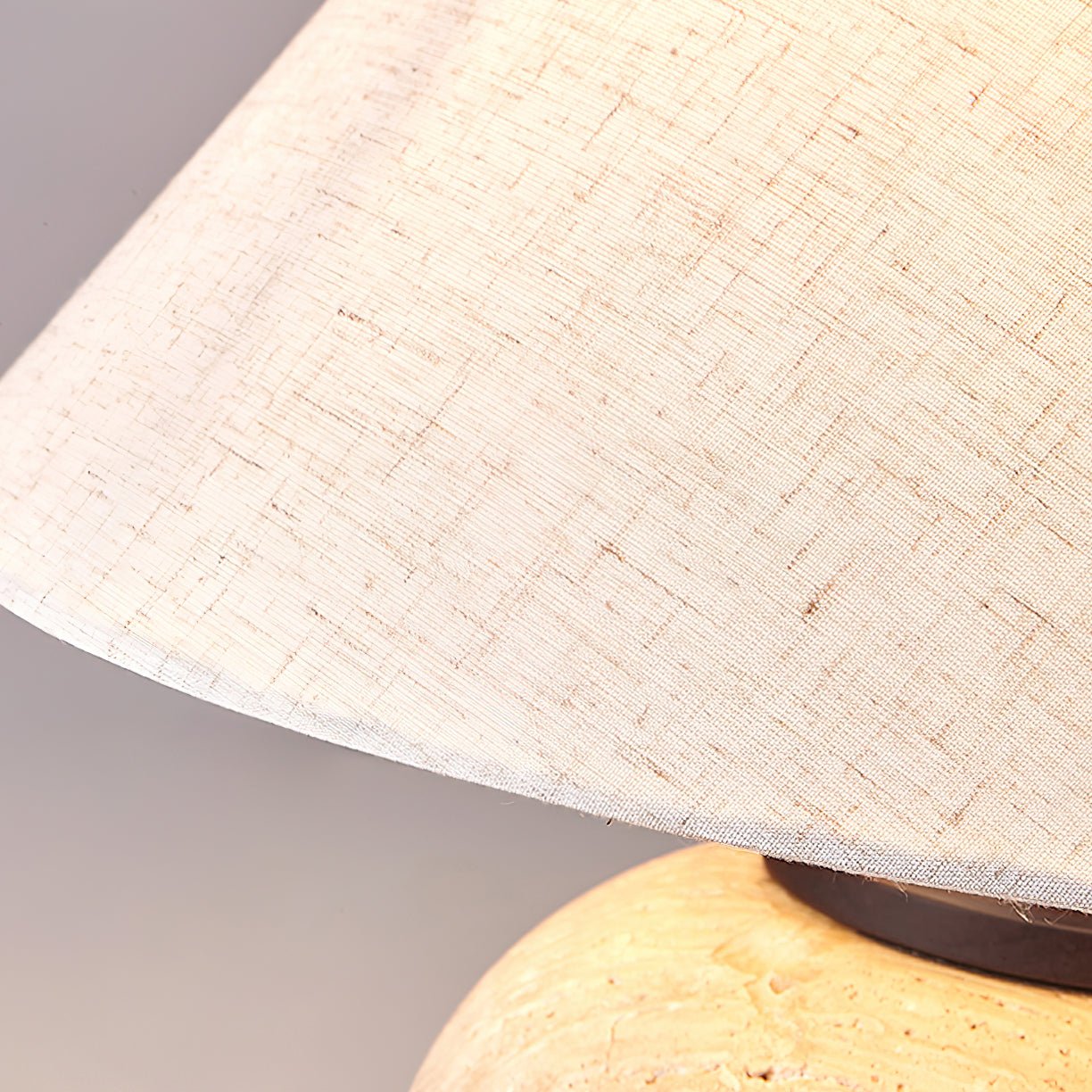 Cazorus Globular Travertine Table Lamp - Blowlighting
