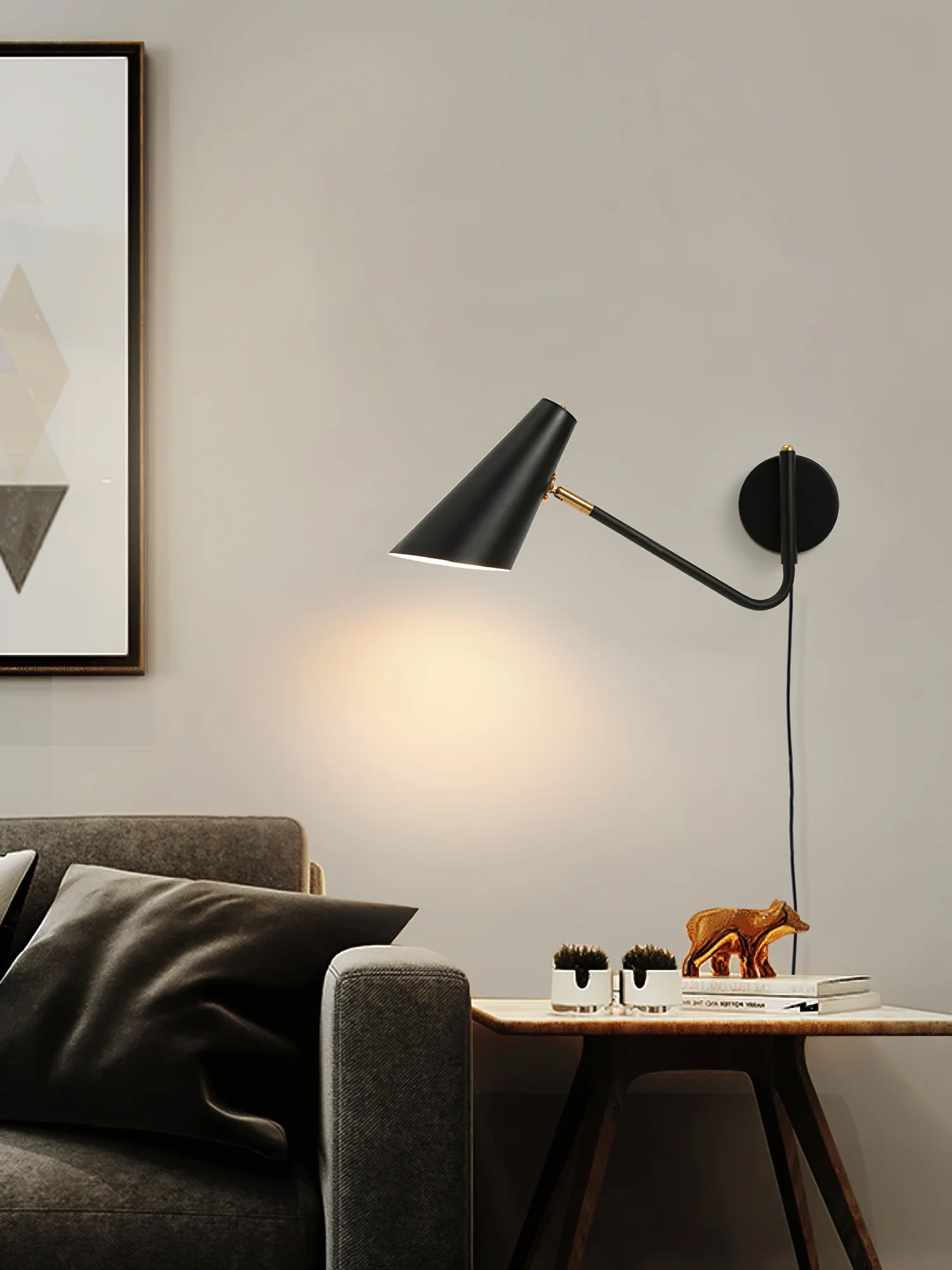 Apex Plug-in Wall Sconce - Blowlighting