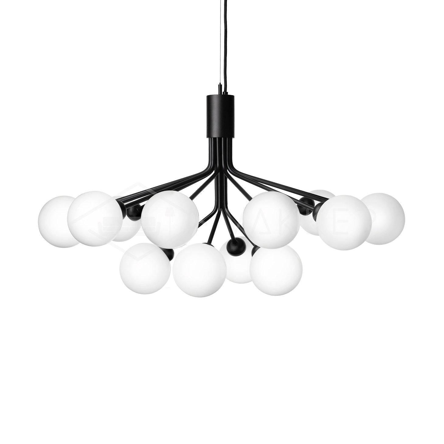 Glass Sphere Cluster Chandelier - Blowlighting