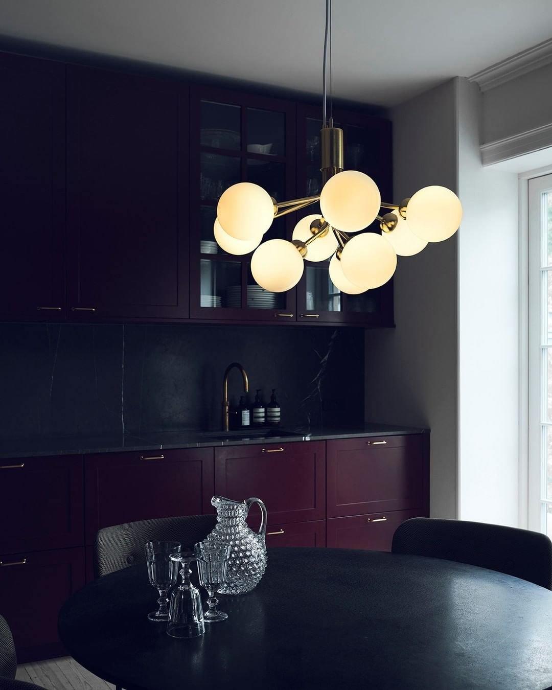 Glass Sphere Cluster Chandelier - Blowlighting