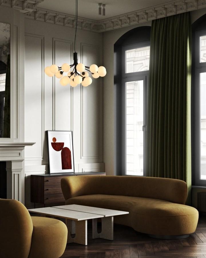 Glass Sphere Cluster Chandelier - Blowlighting